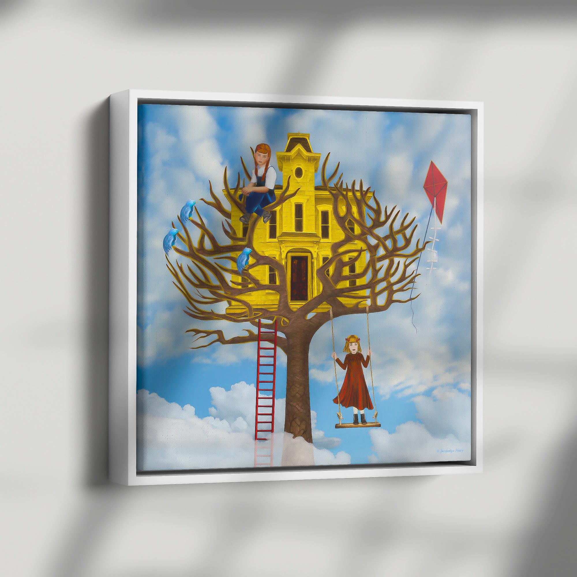 Sky-High Tree House - Framed Art