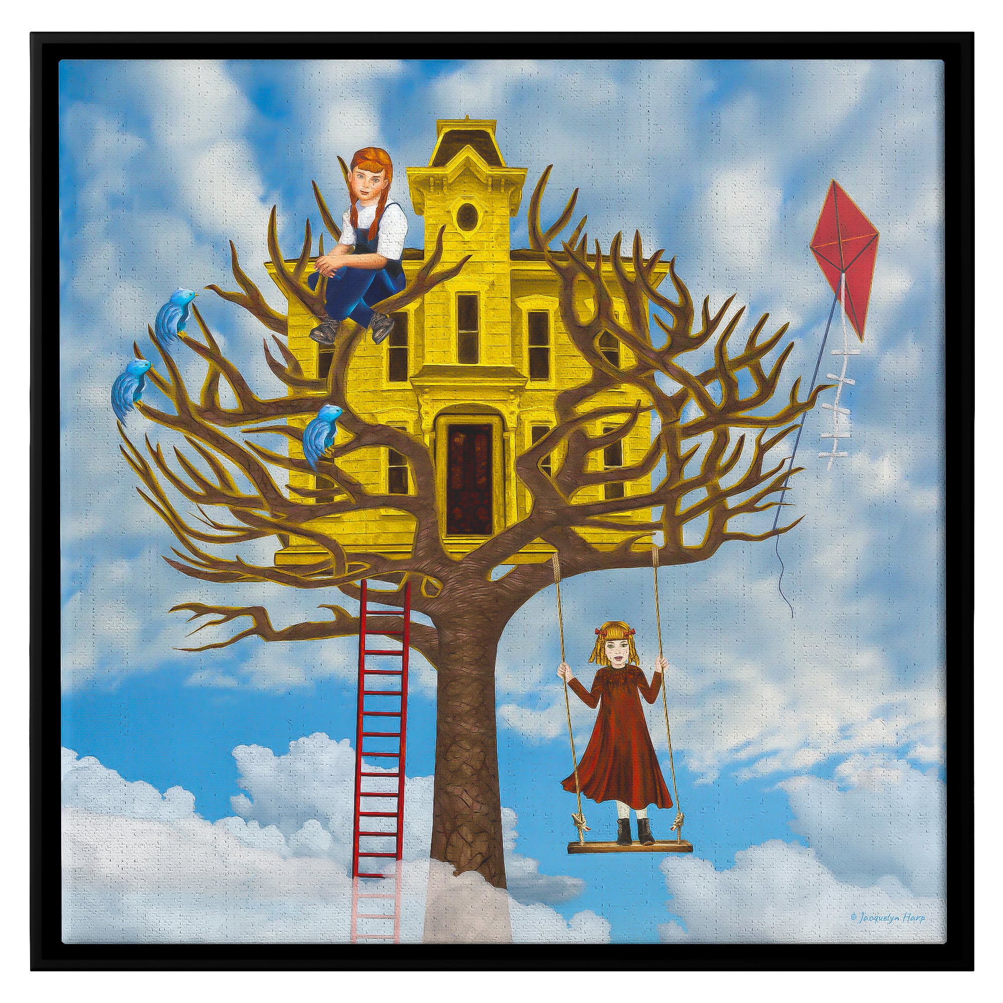 Sky-High Tree House - Framed Art