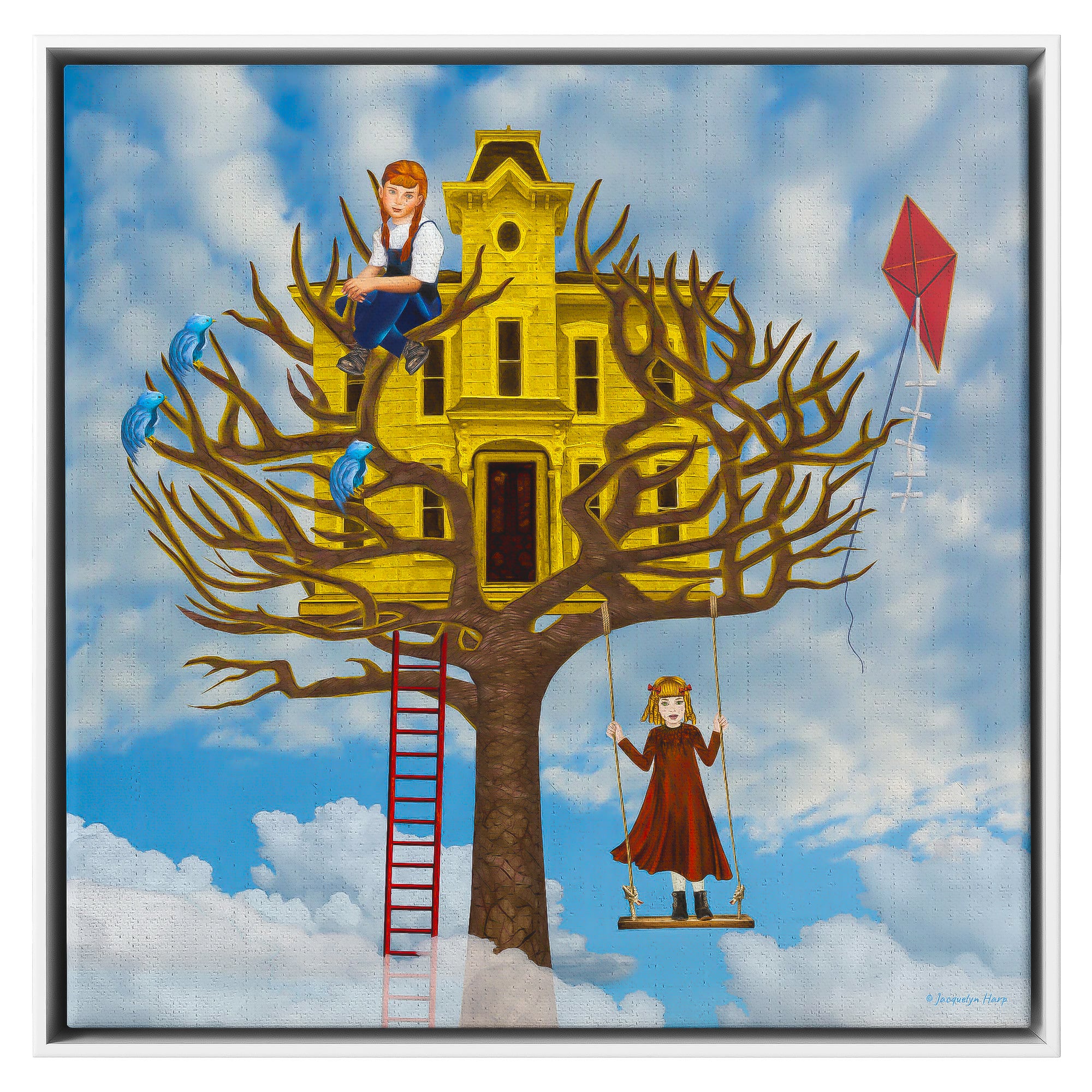 Sky-High Tree House - Framed Art