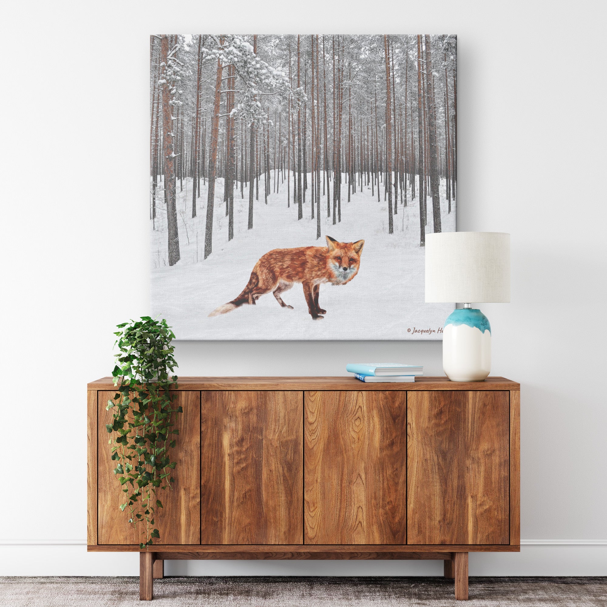 Snow Fox - Canvas Art