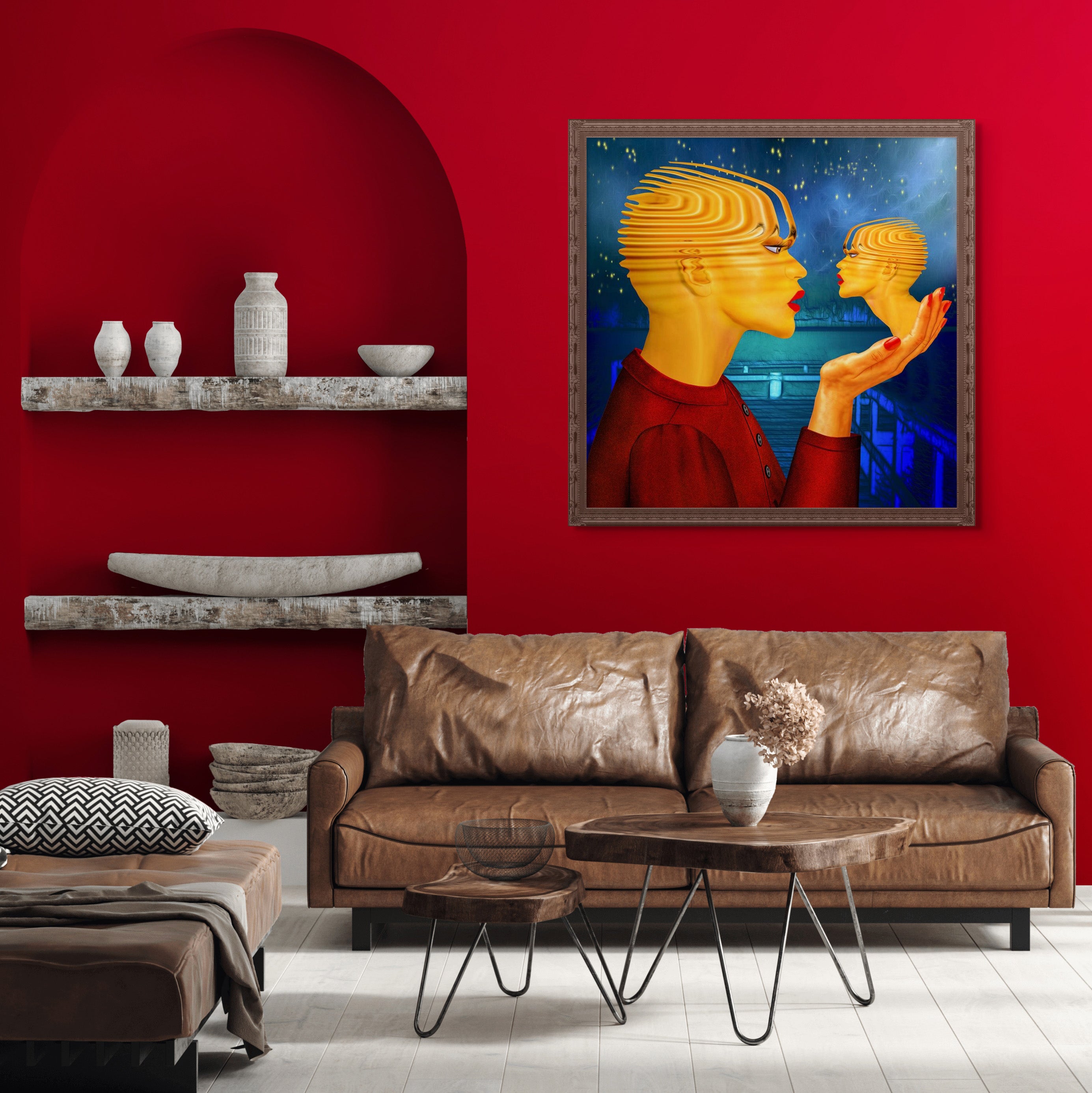 Talking To Myself - Canvas Art