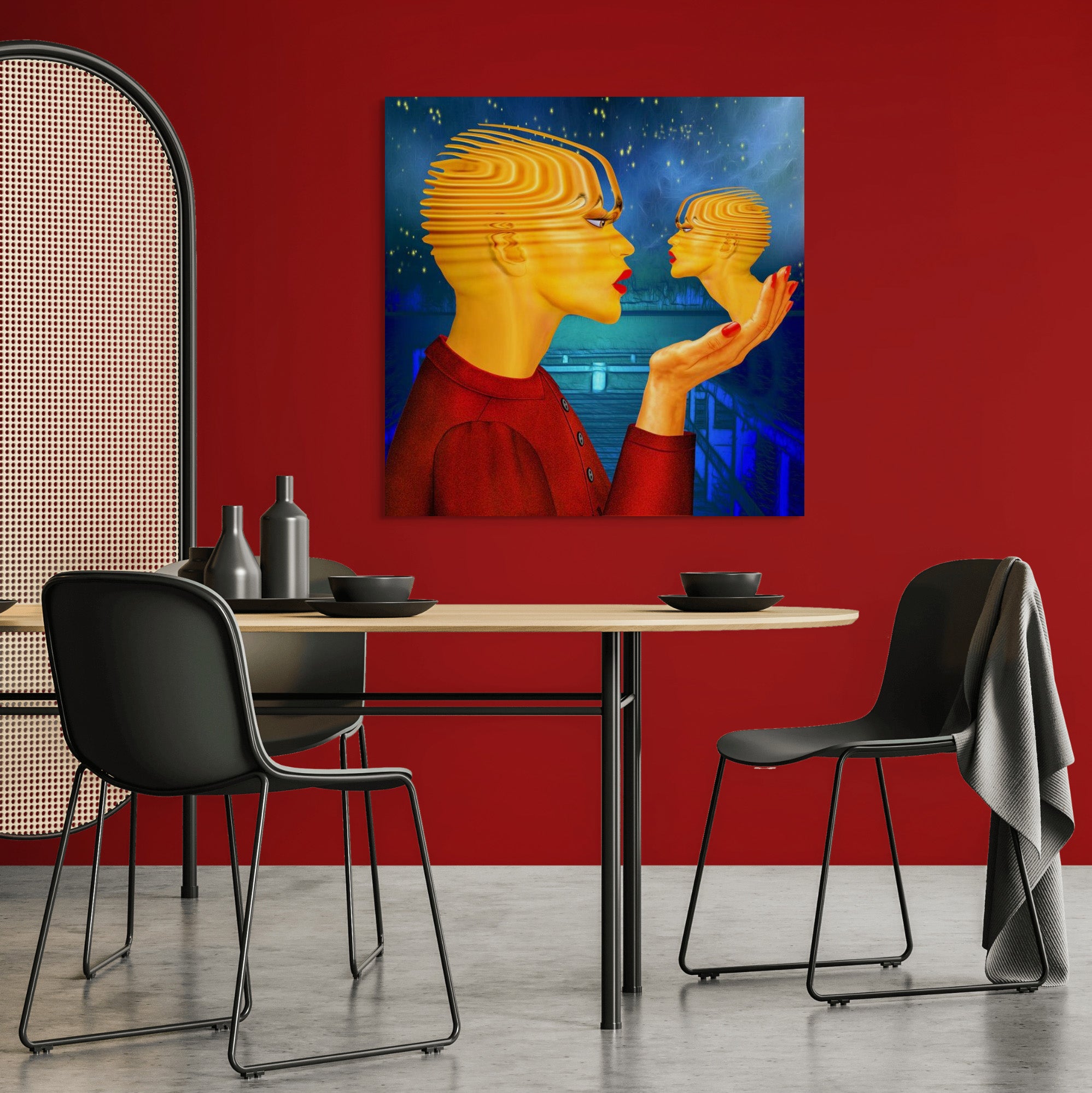 Talking To Myself - Canvas Art