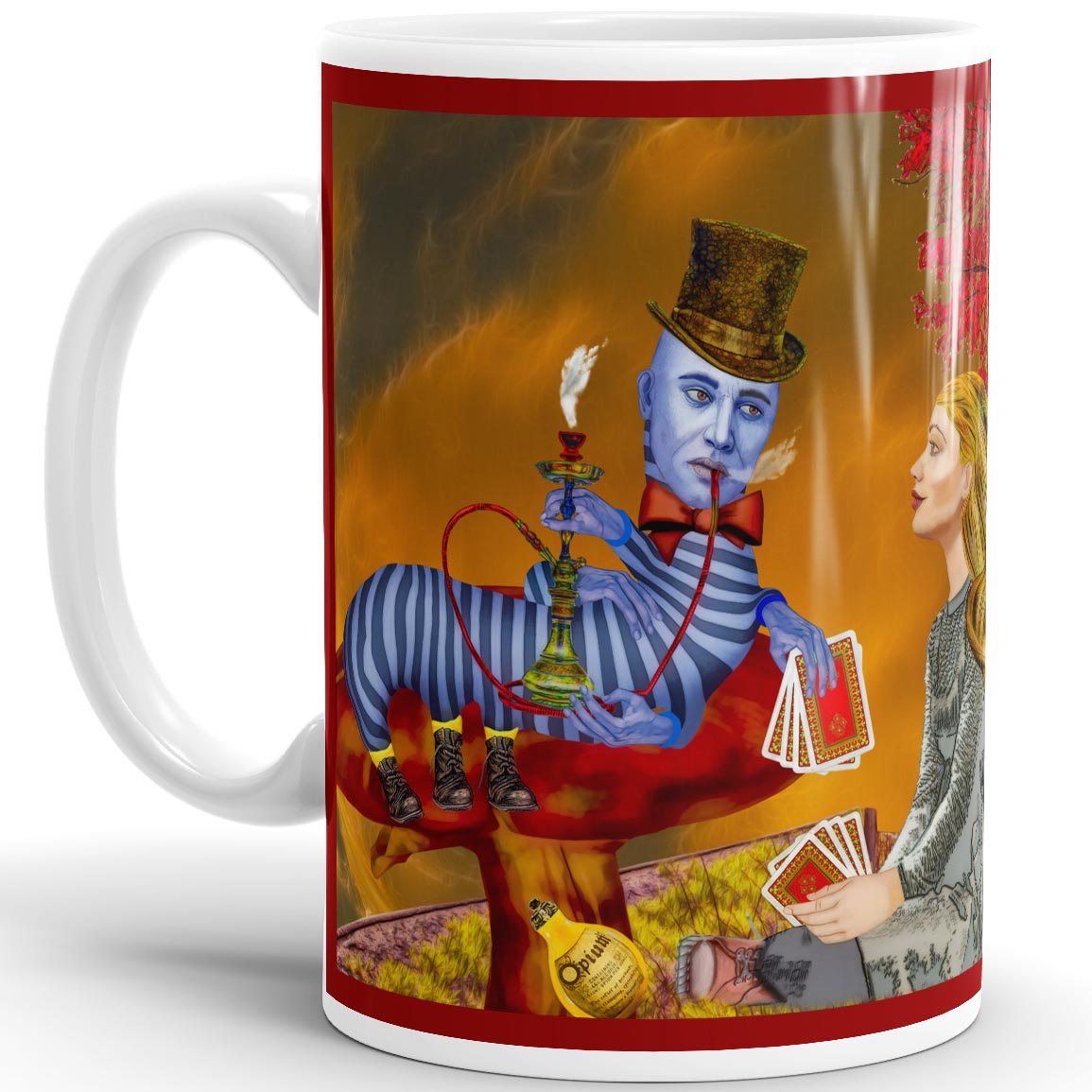 The Blue Caterpiller - 15oz White Mug