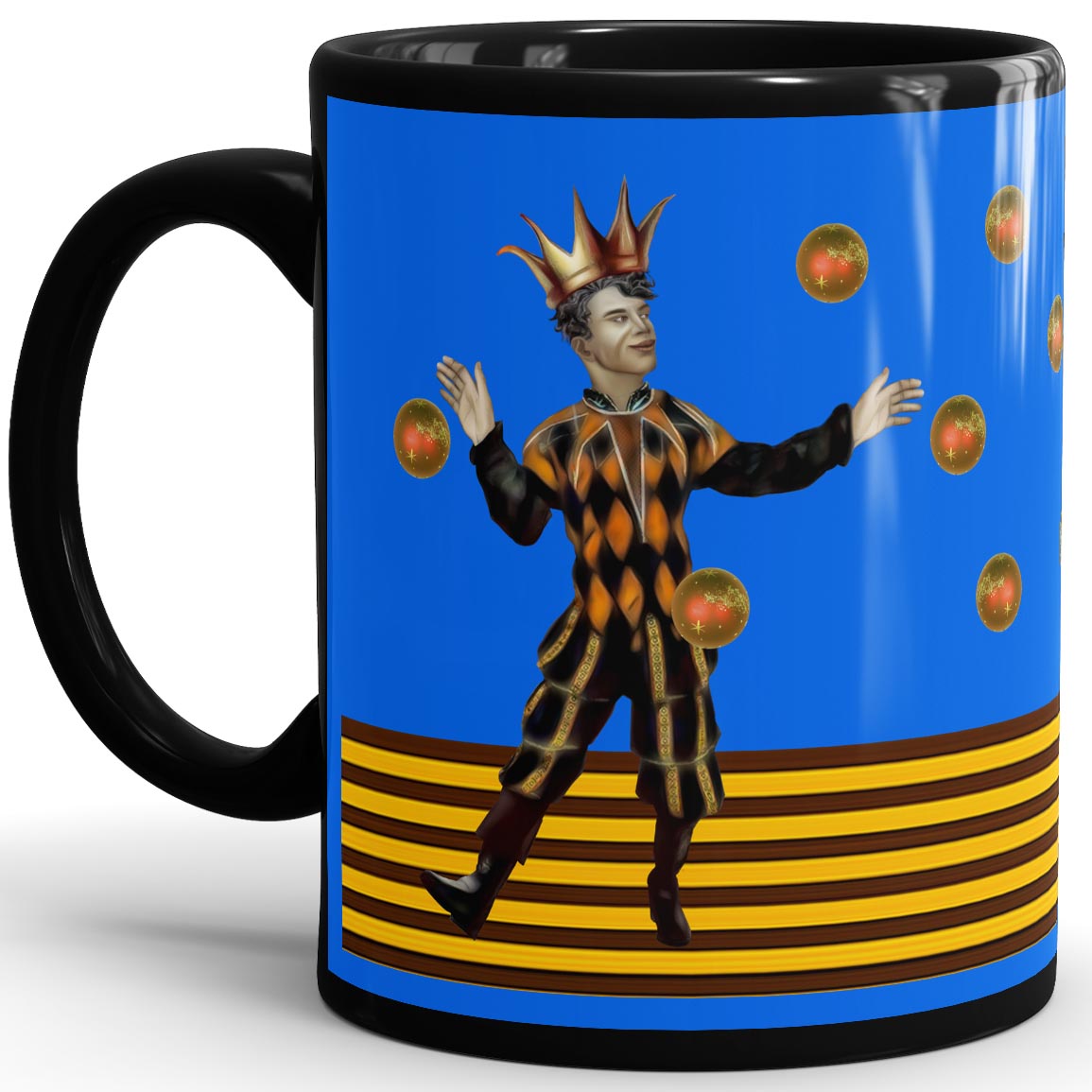 The Juggler - 11oz Black Mug