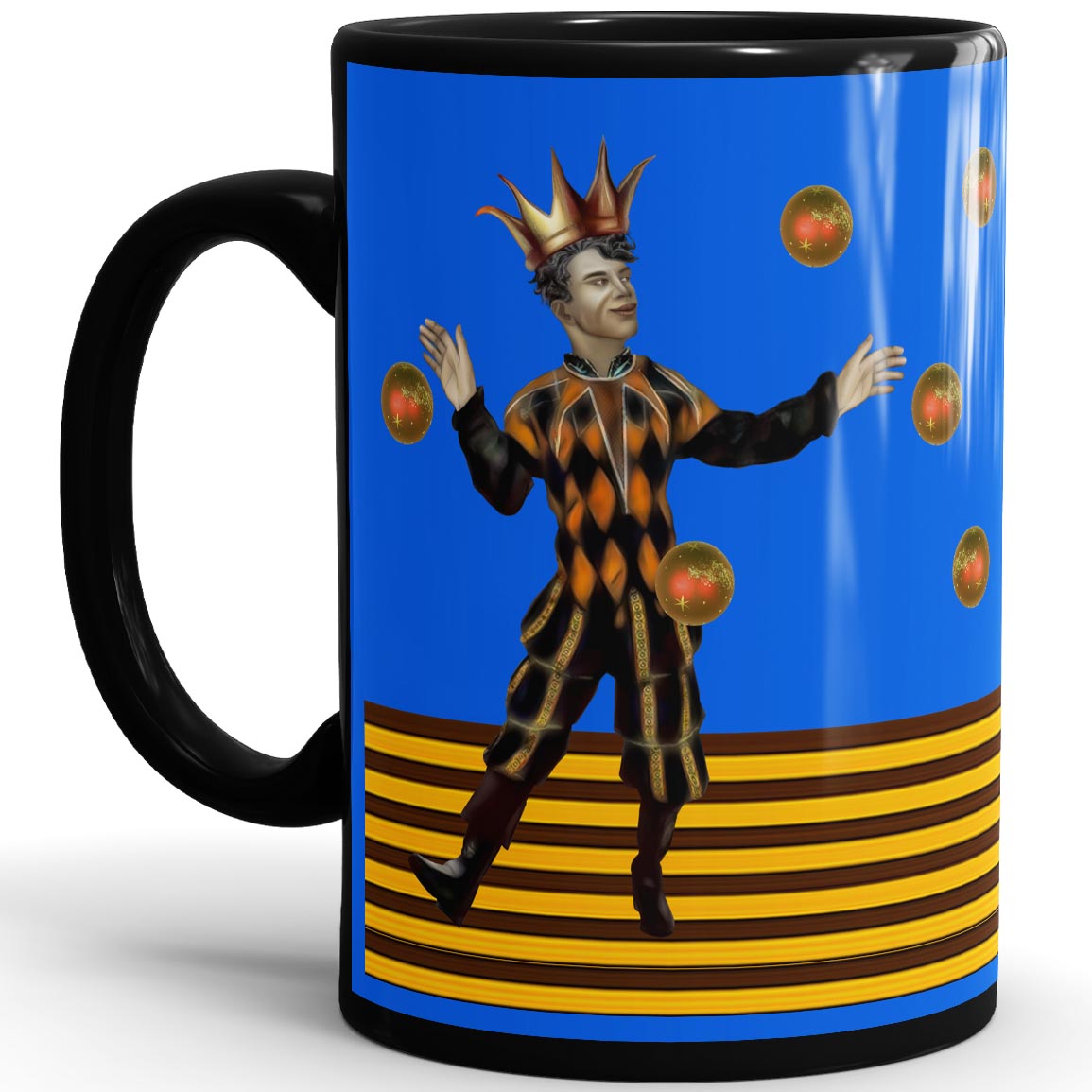 The Juggler -15oz Black Mug