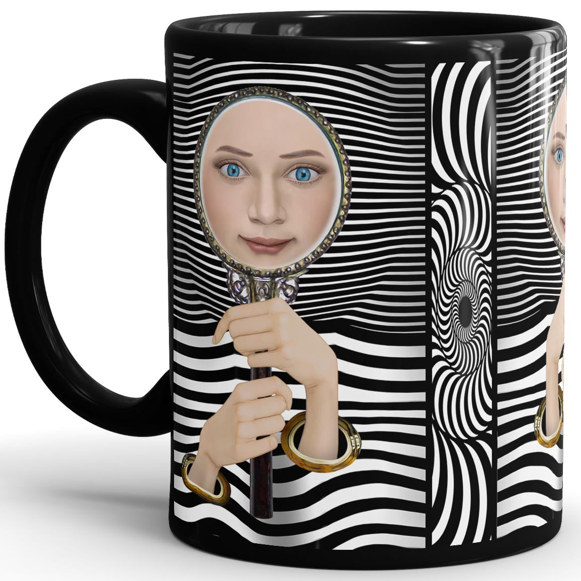 The Looking Glass - 11oz Black Mug