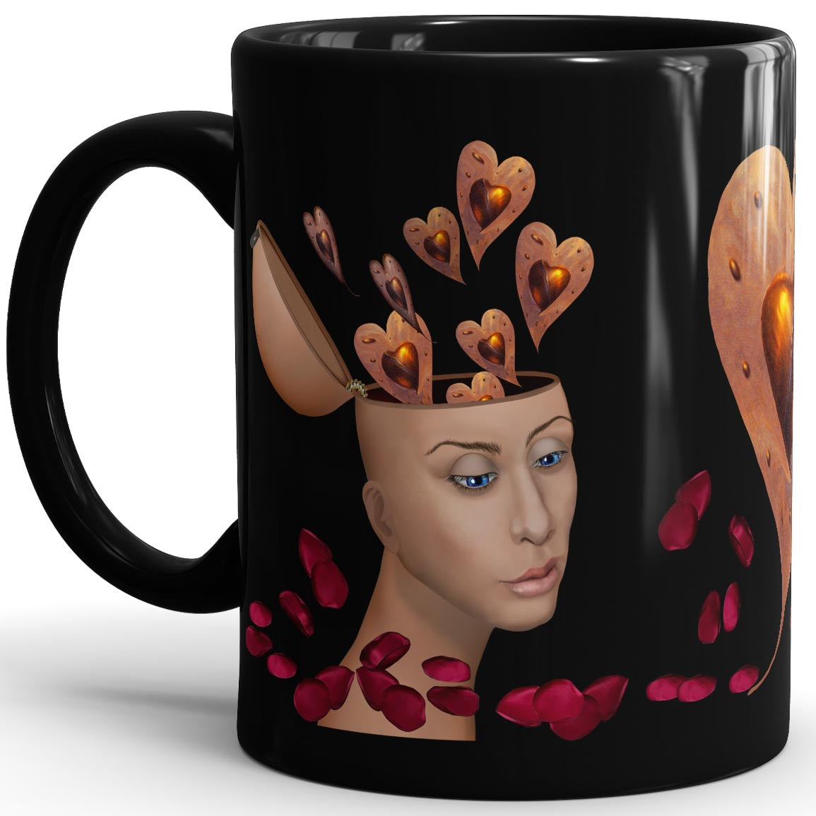 Thoughts Of Love - 11oz Black Mug