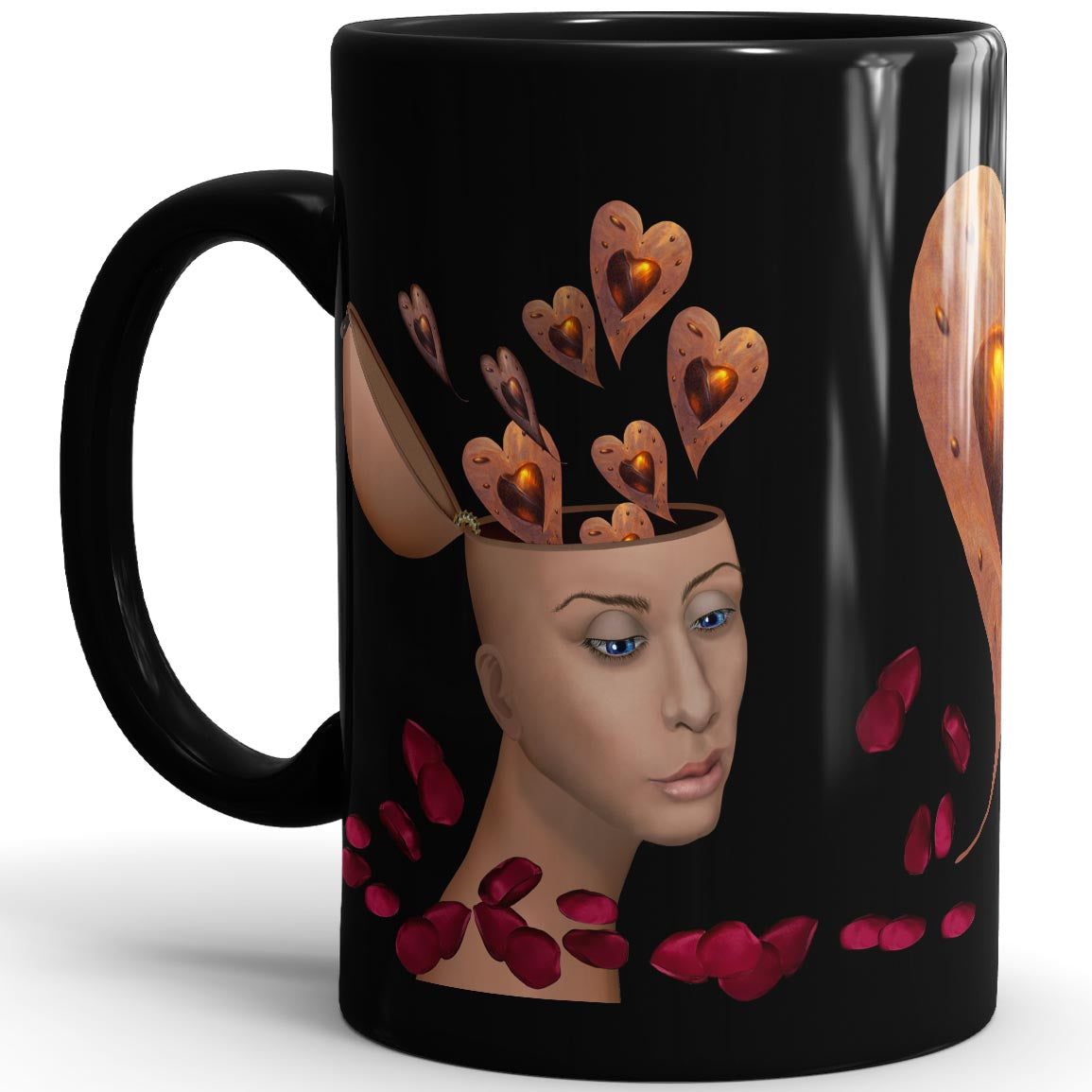 Thoughts Of Love -15oz Black Mug