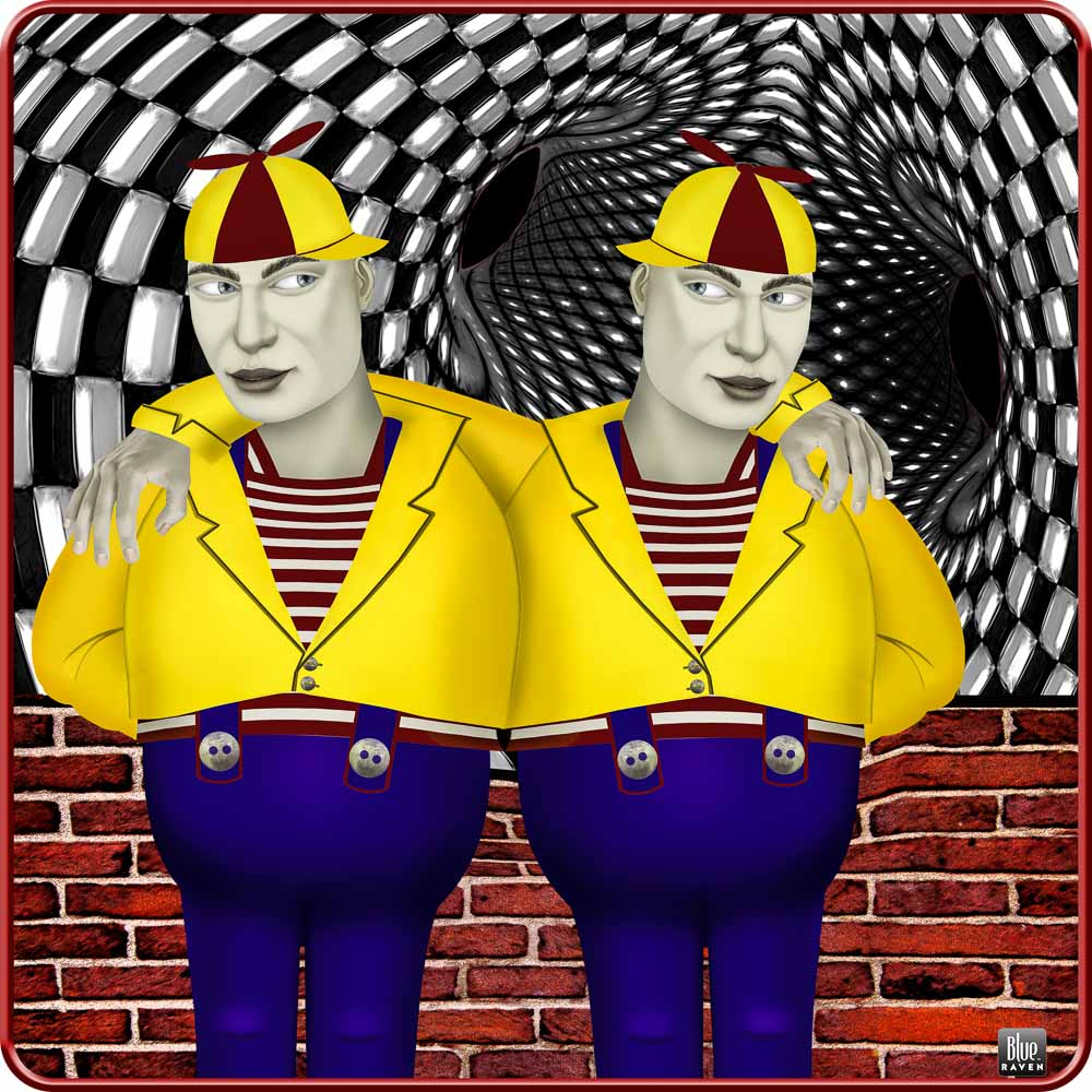 Tweedledee And Dum - Women's Fitted T-Shirt