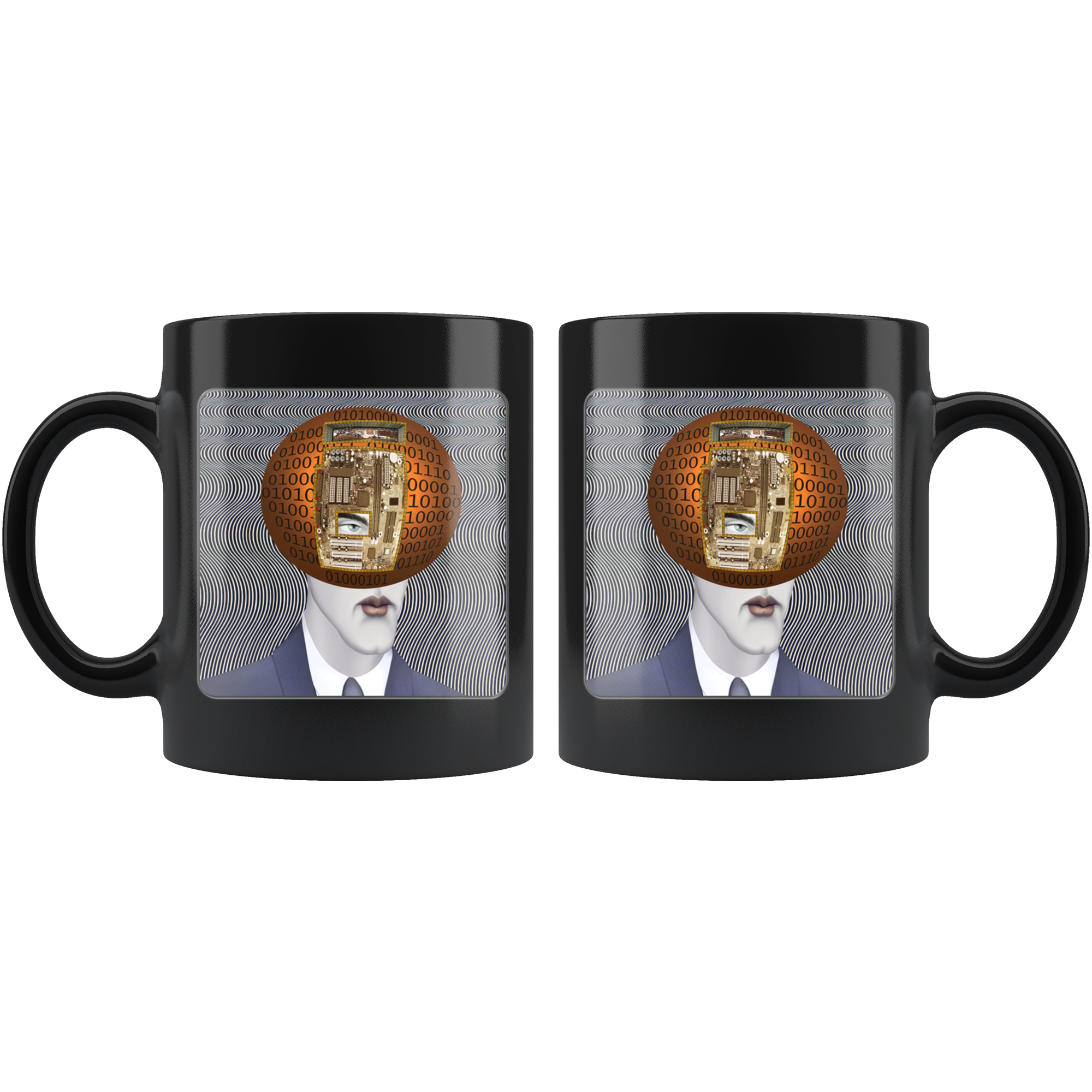 Ones And Zeros - 11 oz black mug
