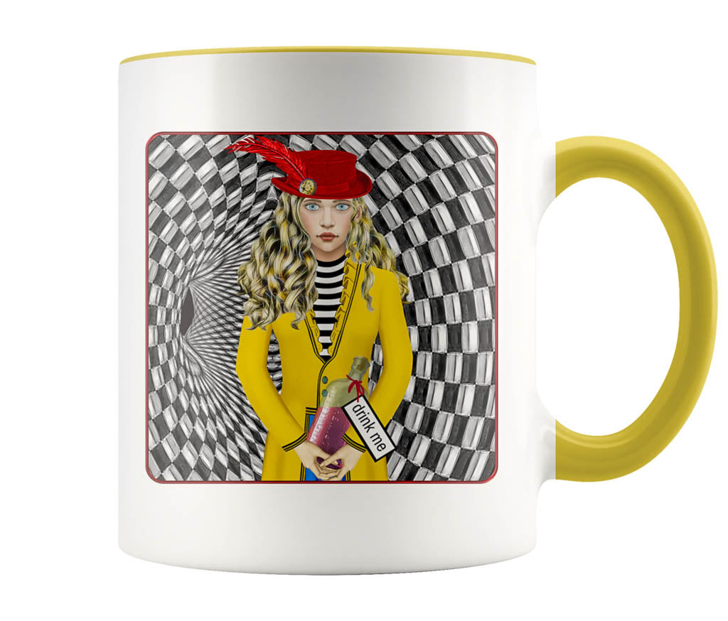 Portrait Of Alice - 11 oz color accent mug