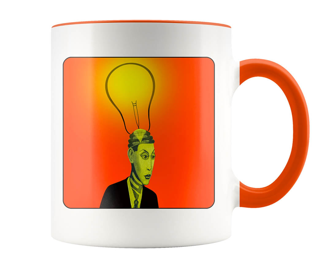 Bright Idea - 11 oz color accent mug