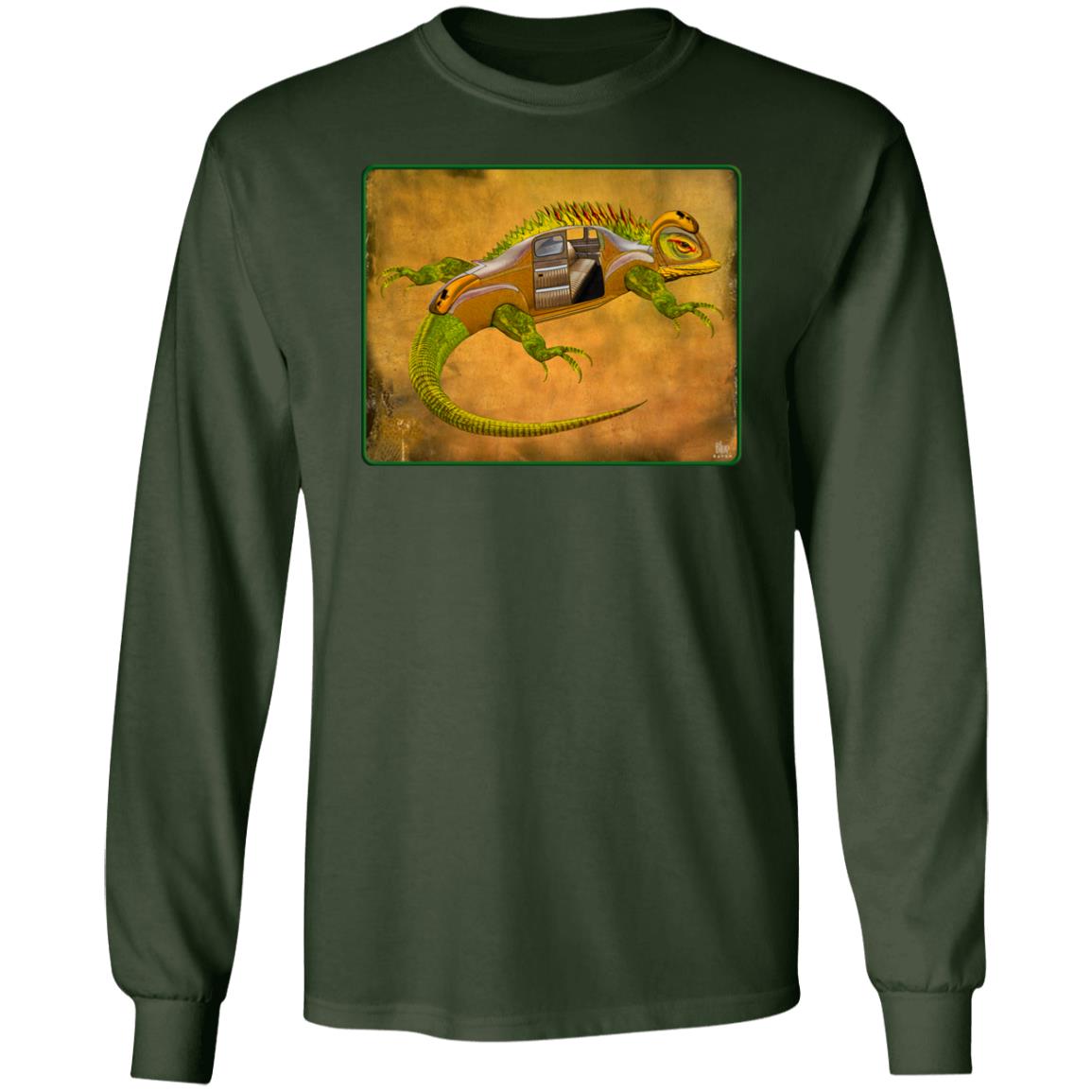 Uber Lizard - Green - Men's Long Sleeve T-Shirt