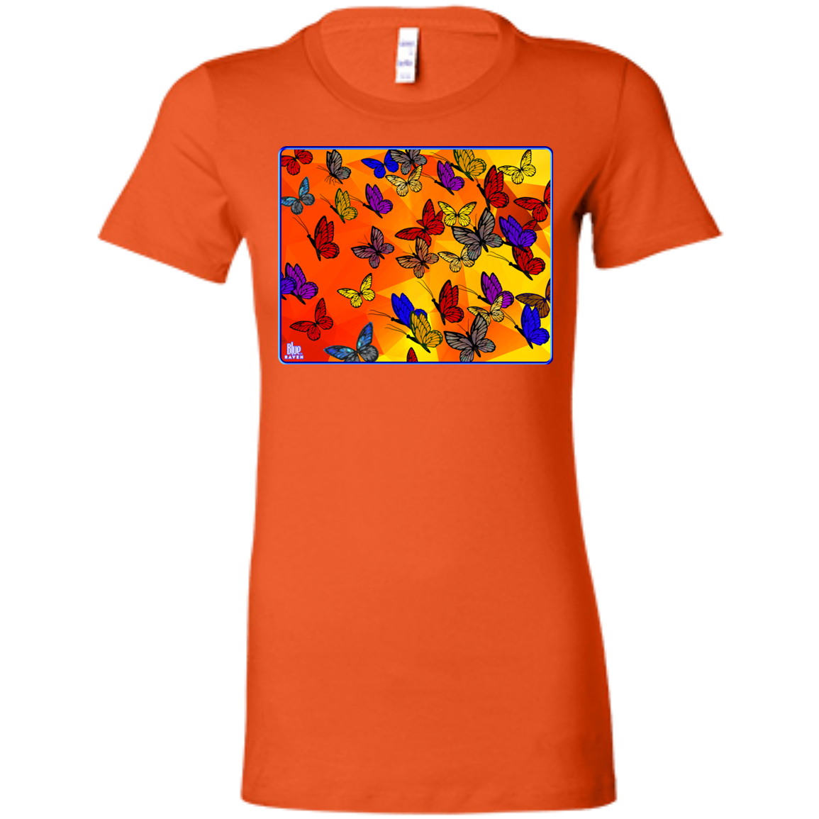 Butterflies - Women's Fitted T-Shirt
