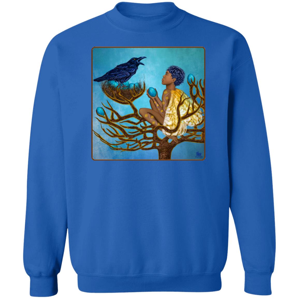 The Blue Raven's Friend - Unisex Crew Neck Sweatshirt