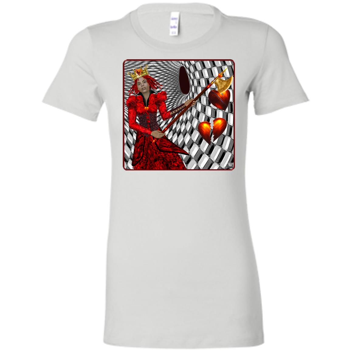 portrait of the queen of hearts - Women's Fitted T-Shirt