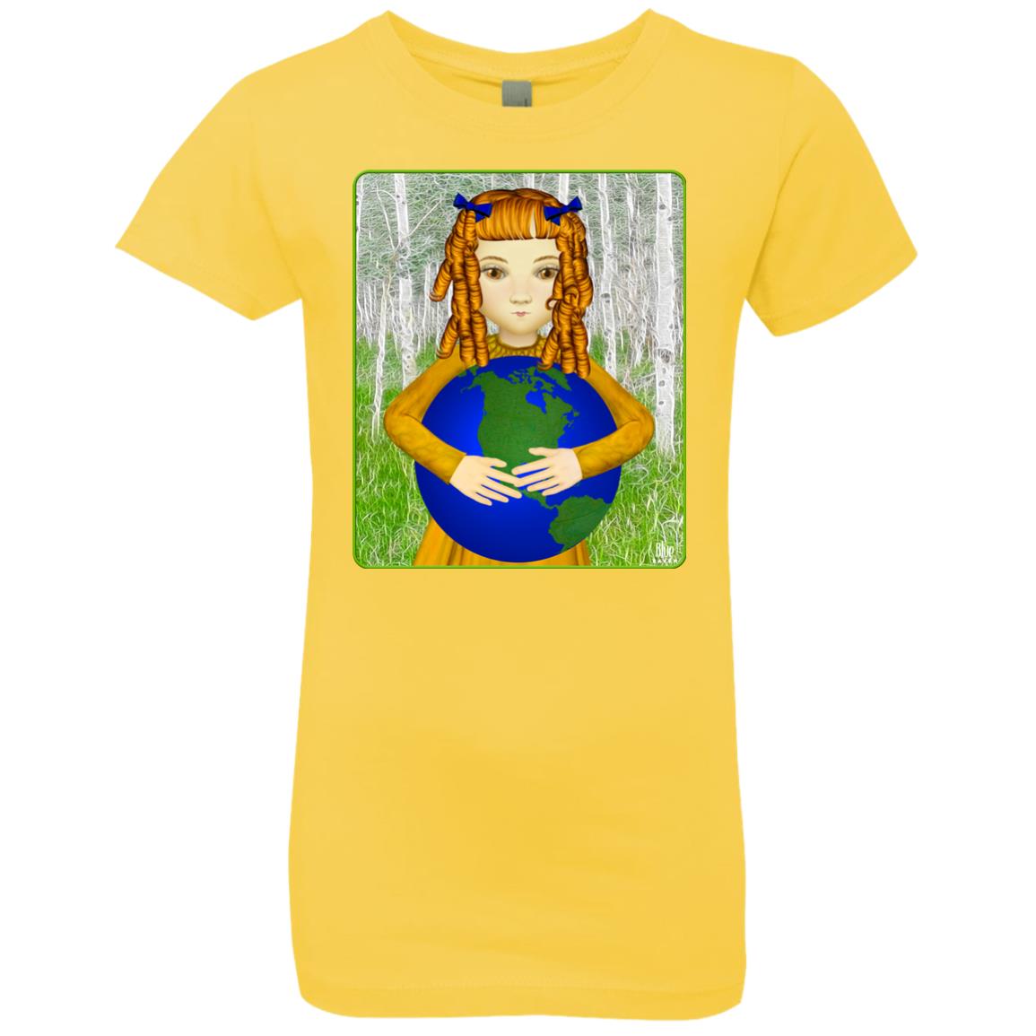 Save My World - Girl's Premium Cotton T-Shirt