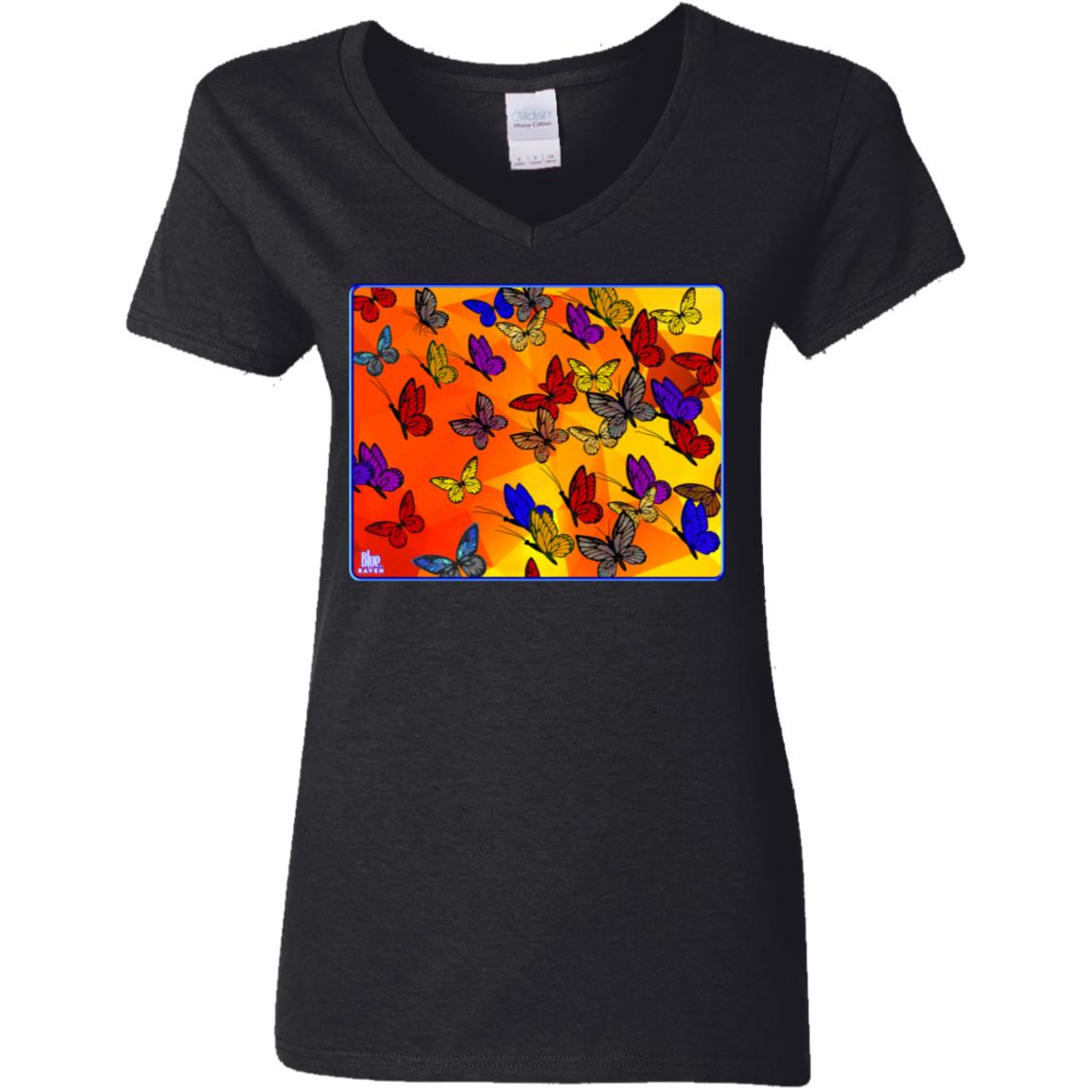 Butterflies - Women's V-Neck T Shirt