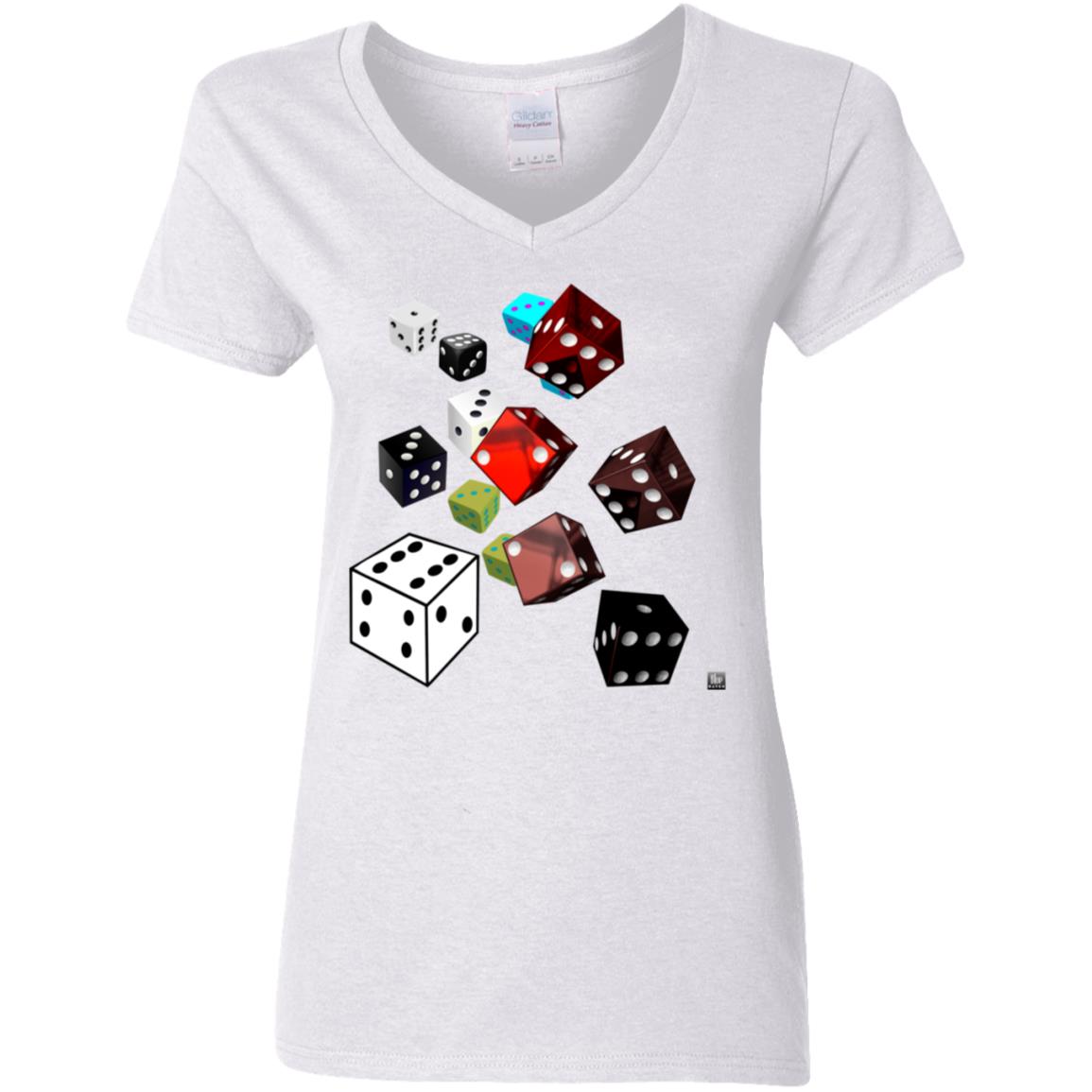 Roll Of The Dice - Women's V-Neck T Shirt