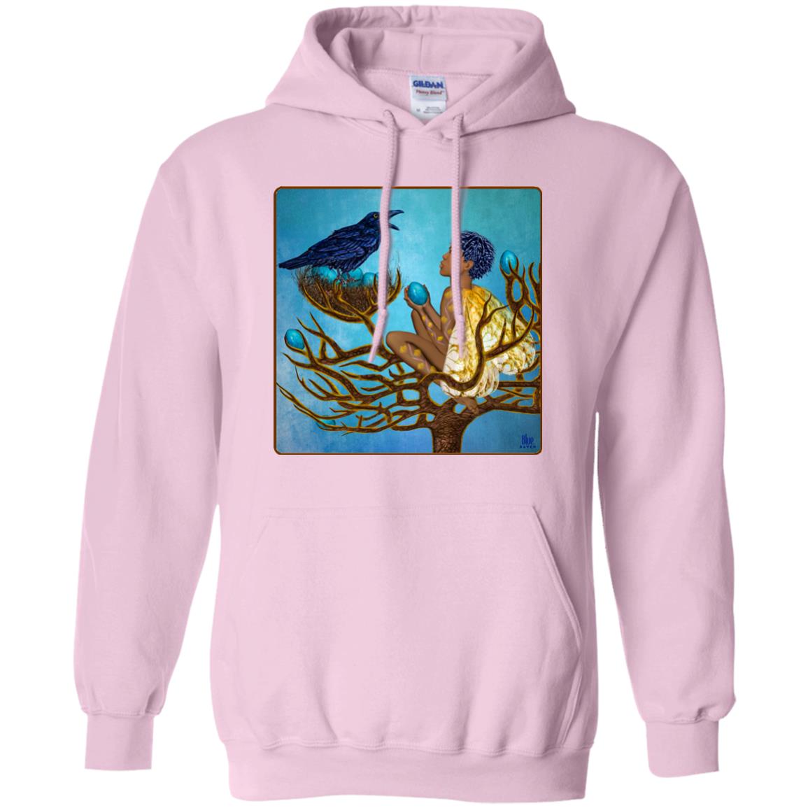 The blue raven's friend - Adult Hoodie