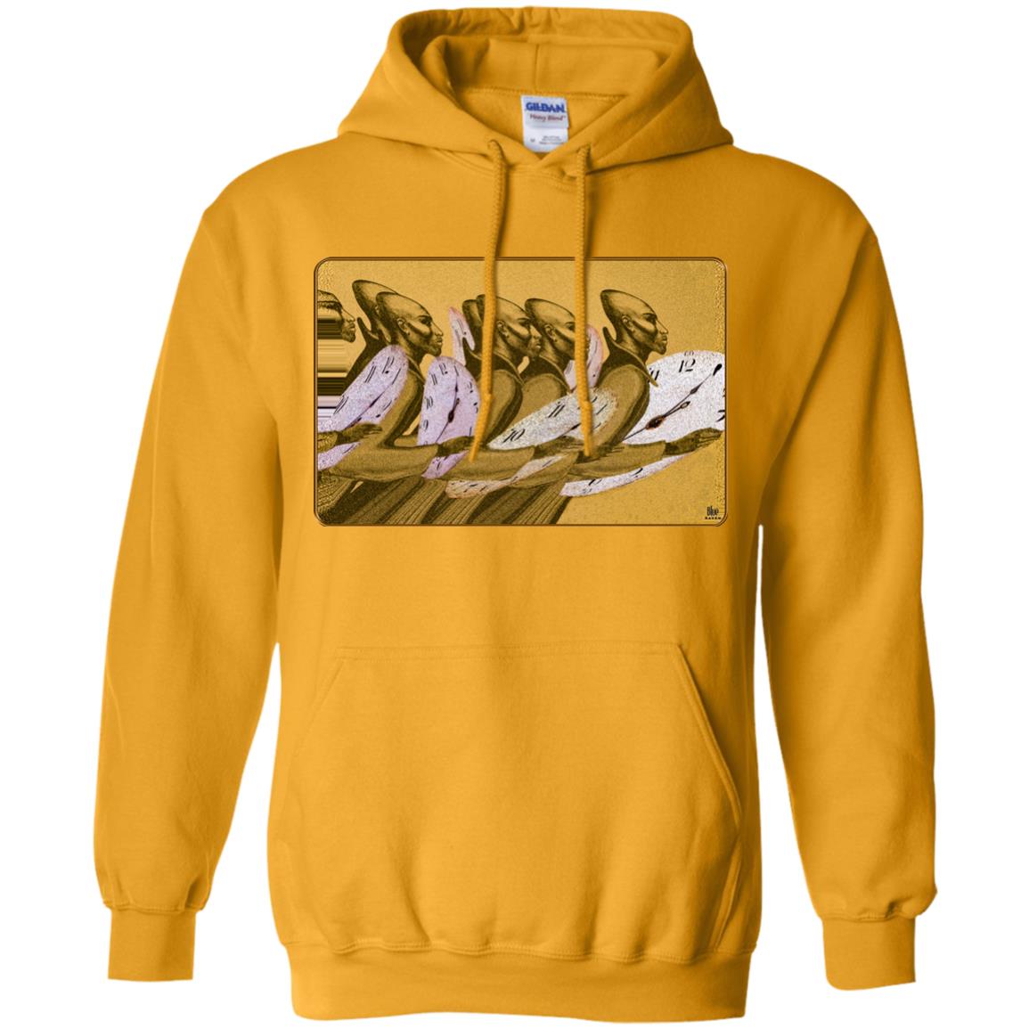 Time Marching On - Gold - Adult Hoodie