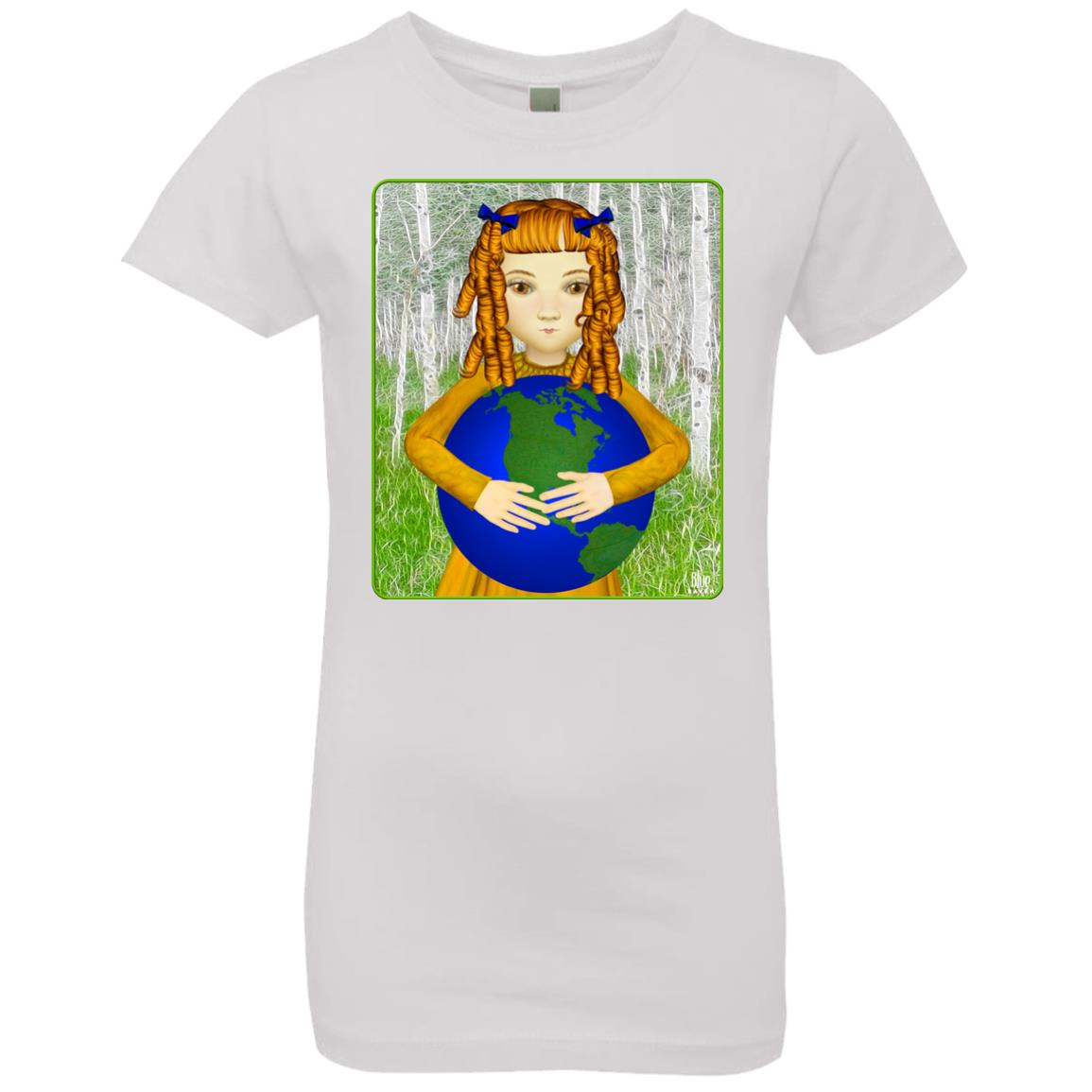 Save My World - Girl's Premium Cotton T-Shirt