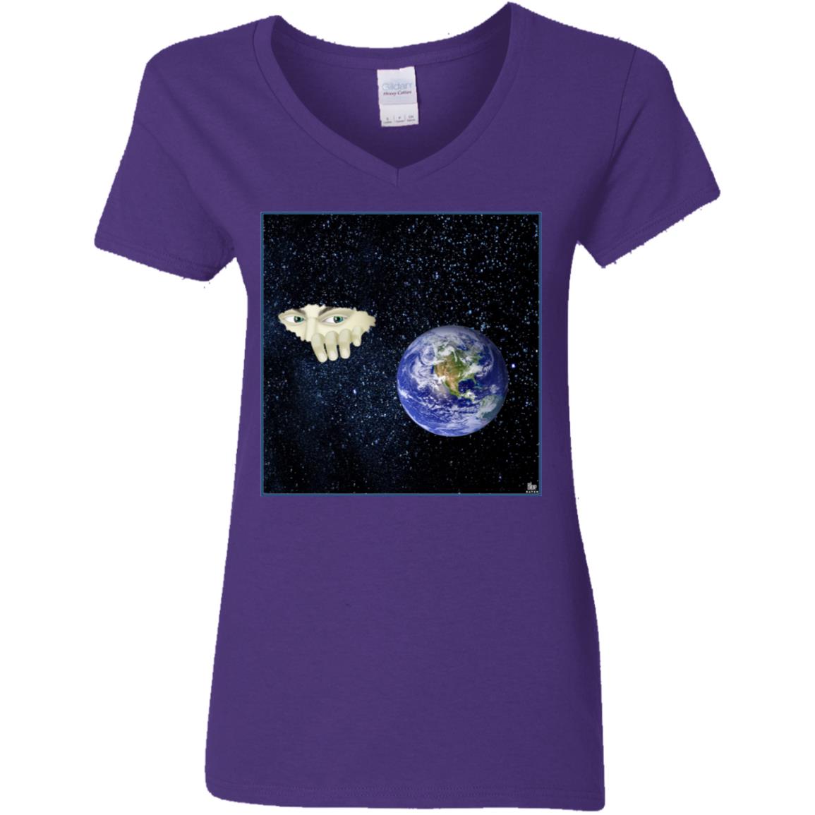 Somewhere Out There - Women's V-Neck T Shirt