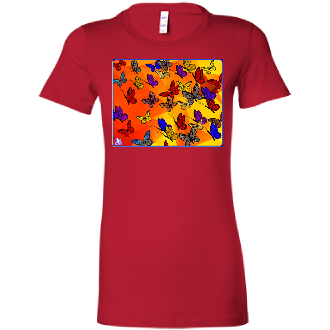 Butterflies - Women's Fitted T-Shirt