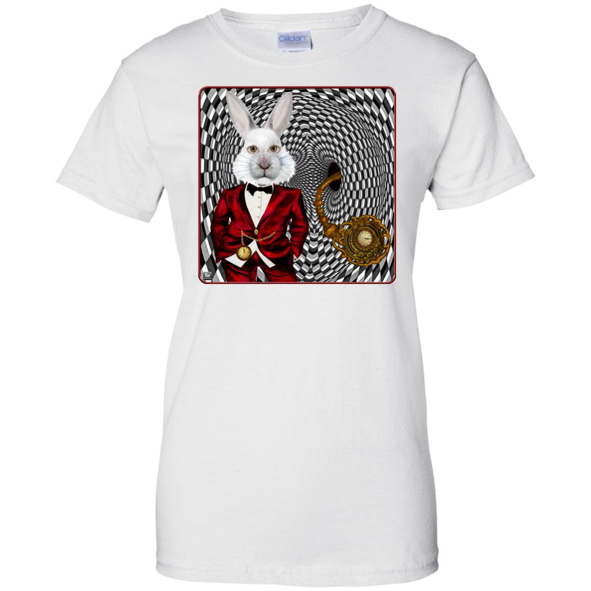 portrait of the white rabbit - Women's Relaxed Fit T-Shirt