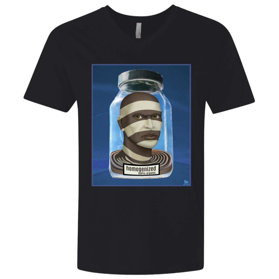Homogenized - Blue - Men's Premium V-Neck T-Shirt