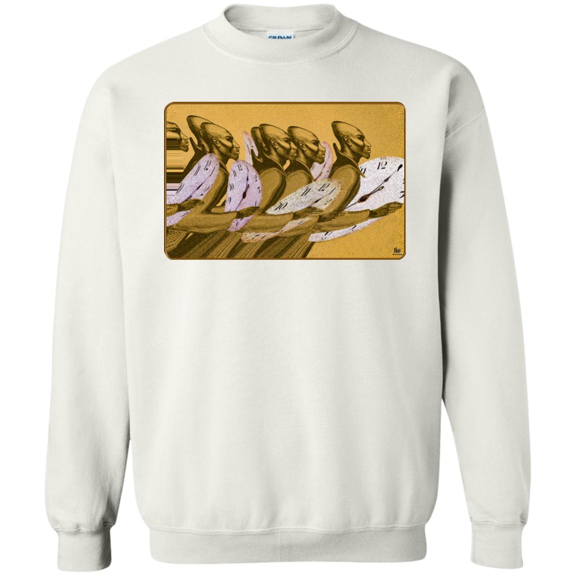 Time Marching On - Gold - Men's Crew Neck Sweatshirt