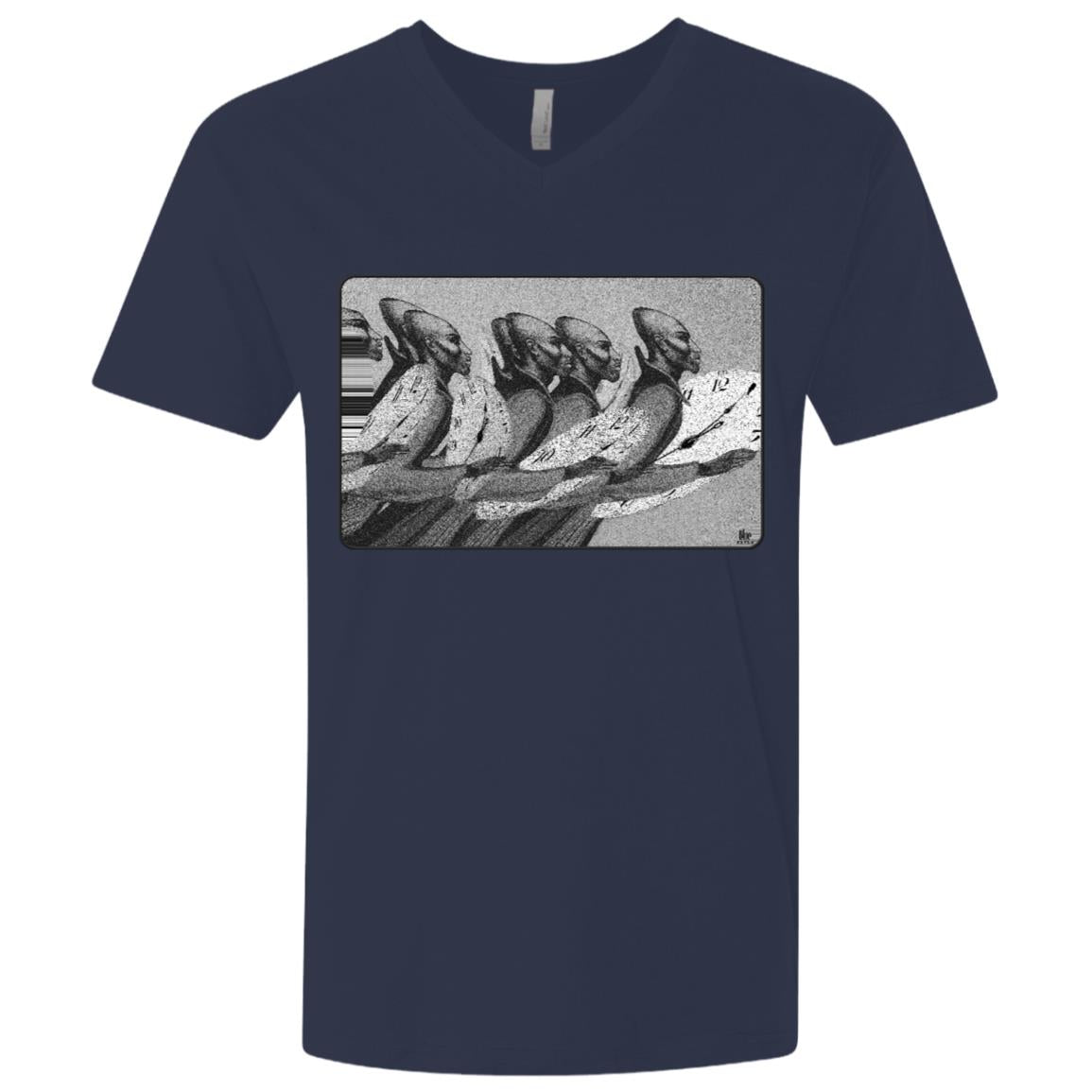 Time Marching On - Men's Premium V-Neck T-Shirt