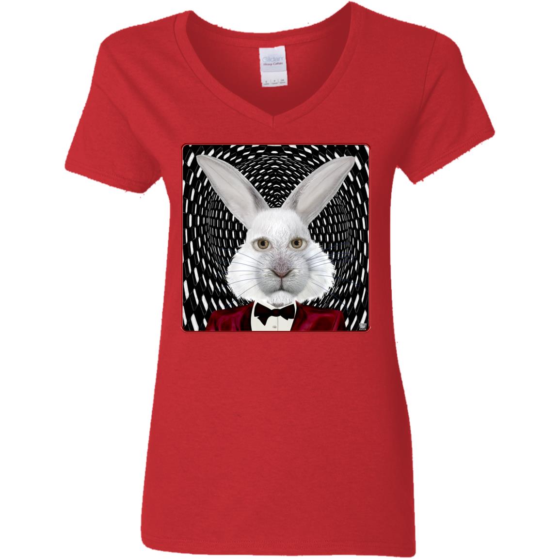 The White Rabbit - Women's V-Neck T Shirt