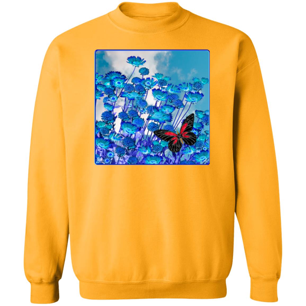 Blue Daisies - Unisex Crew Neck Sweatshirt