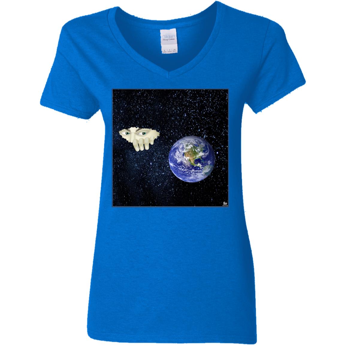 Somewhere Out There - Women's V-Neck T Shirt