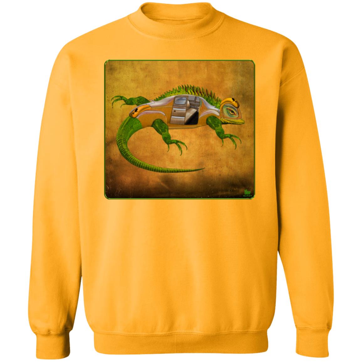 Uber Lizard - Green - Unisex Crew Neck Sweatshirt