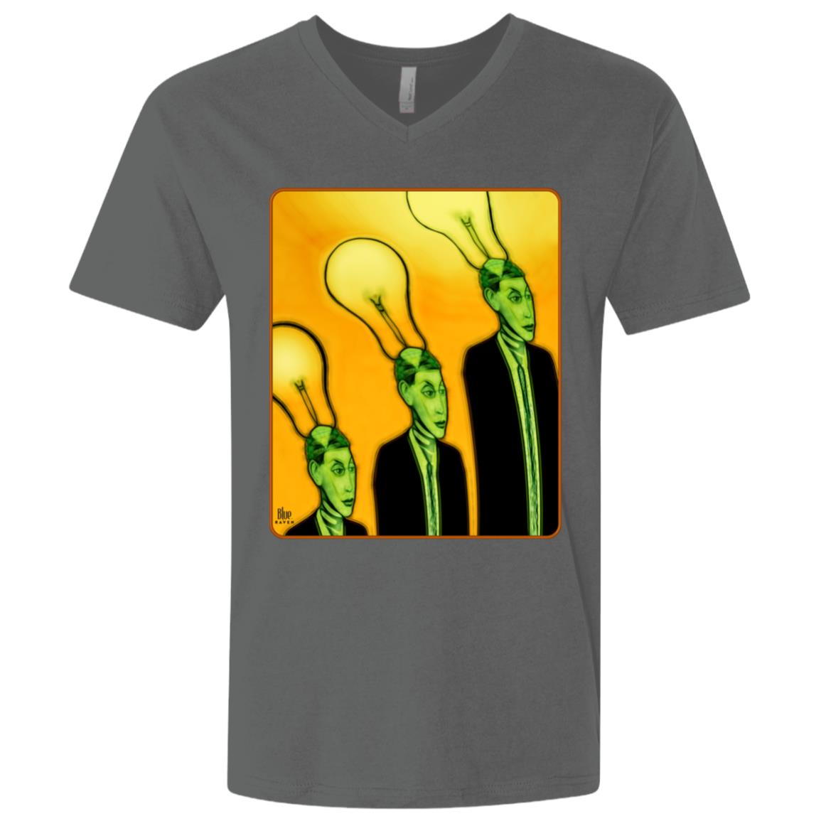 Brighter Idea - Men's Premium V-Neck T-Shirt