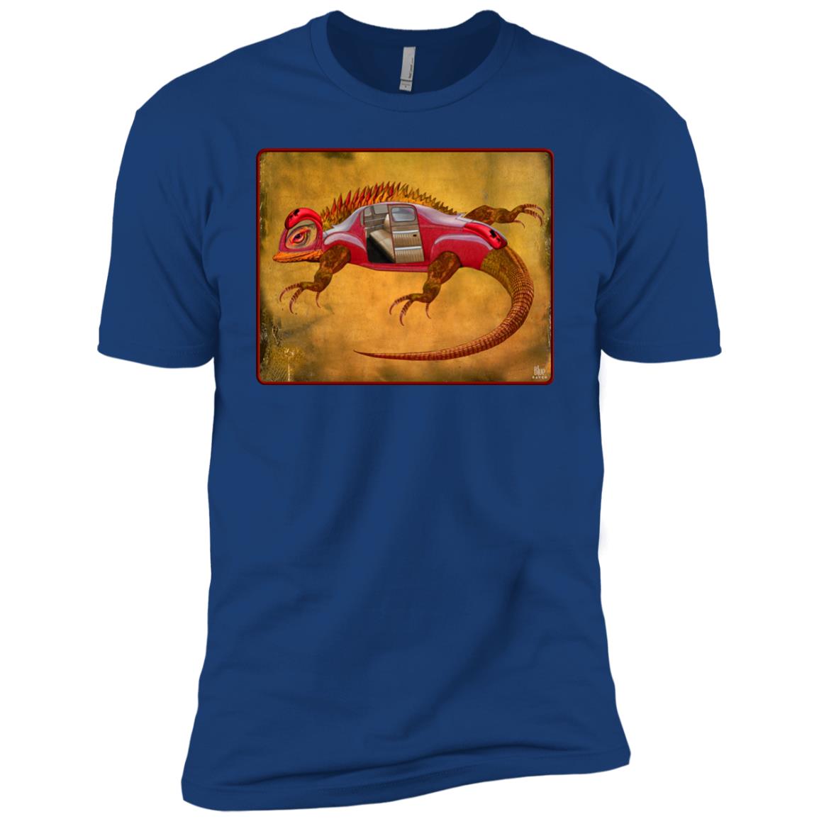 Uber Lizard - red - Men's Premium Fitted T-Shirt