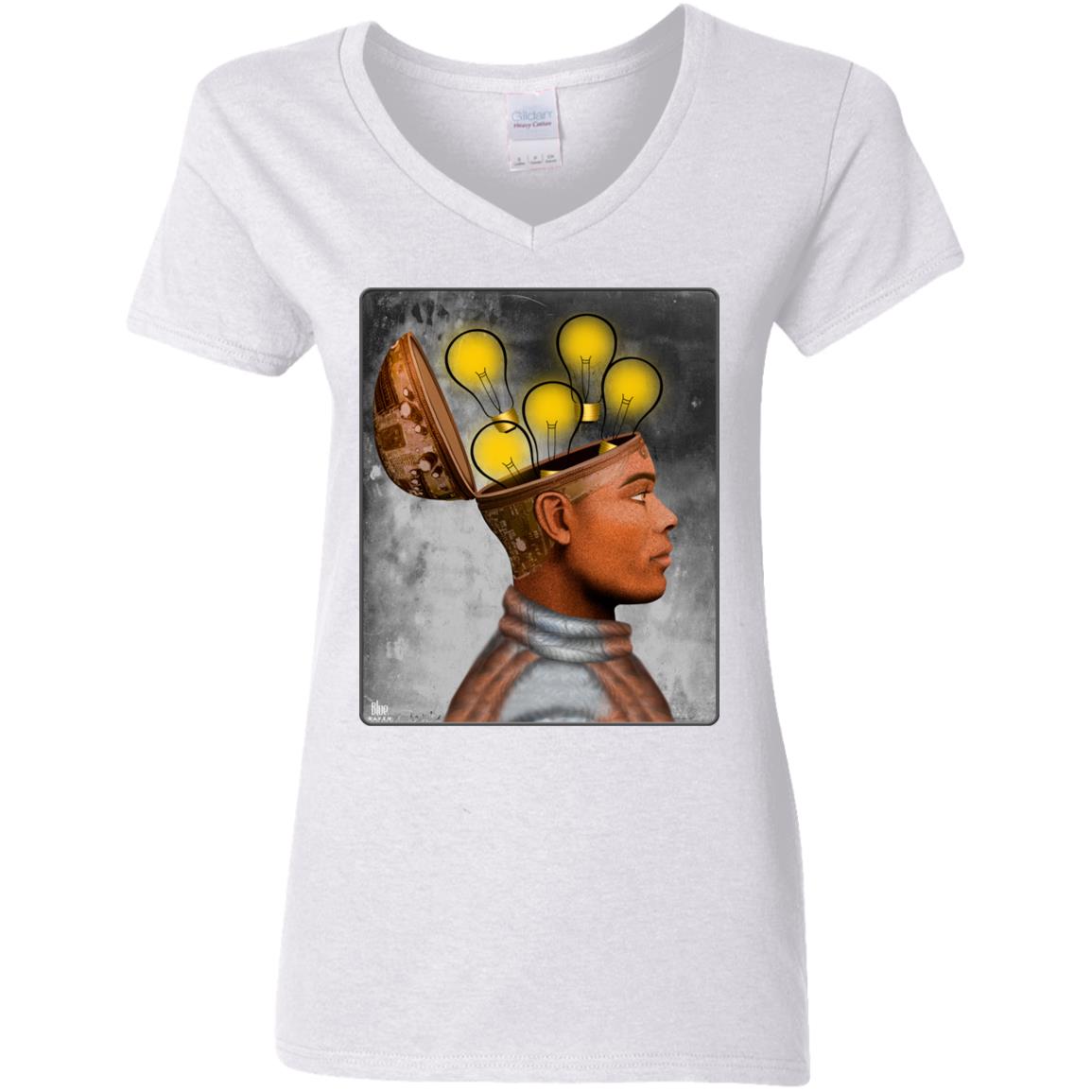 Future Humans -  Grunge - Women's V-Neck T Shirt