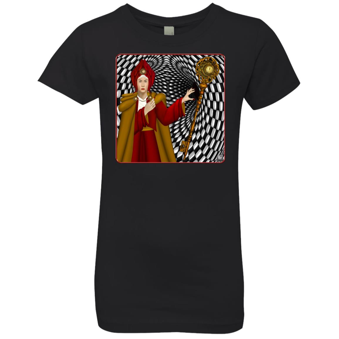 PORTRAIT OF THE RED QUEEN - Girl's Premium Cotton T-Shirt