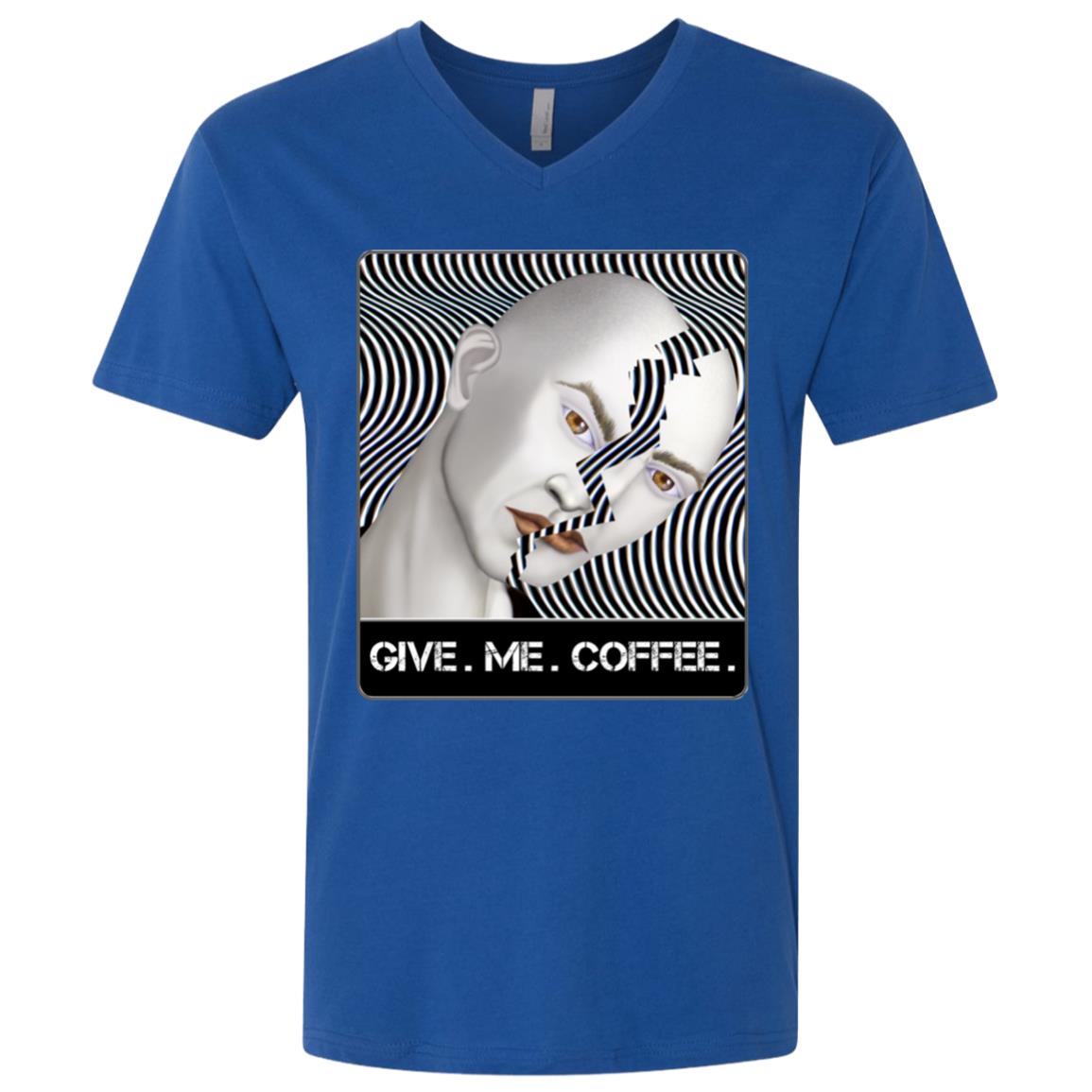 GIVE. ME. COFFEE. - Men's Premium V-Neck T-Shirt