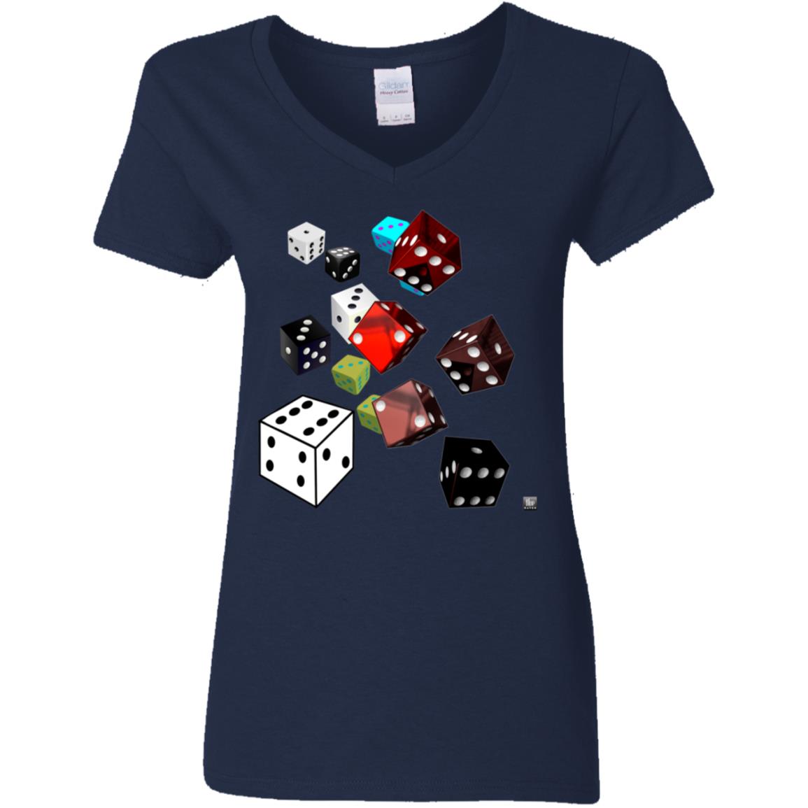 Roll Of The Dice - Women's V-Neck T Shirt