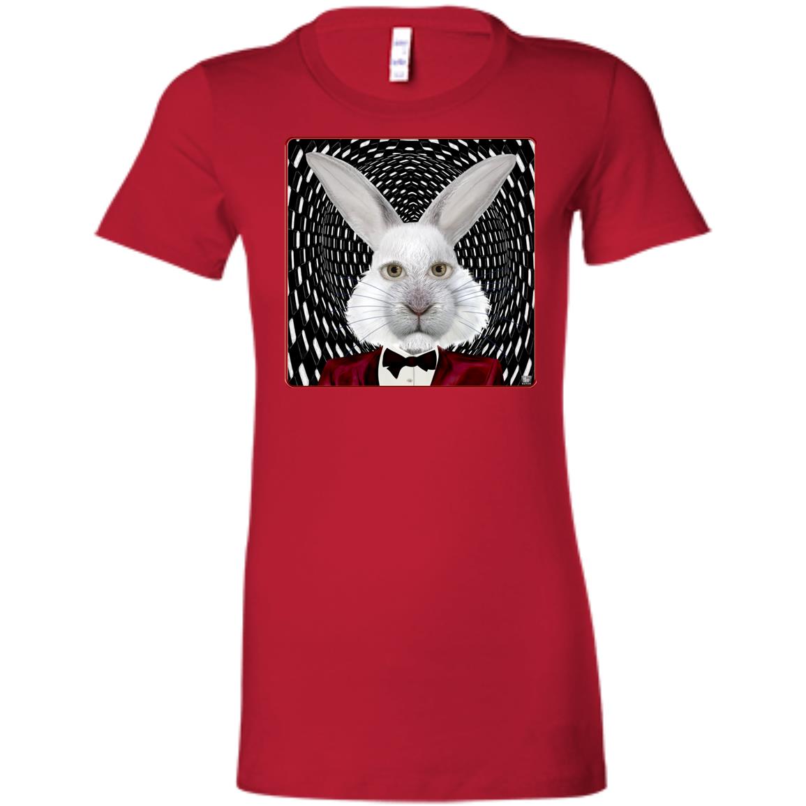 the white rabbit - Women's Fitted T-Shirt