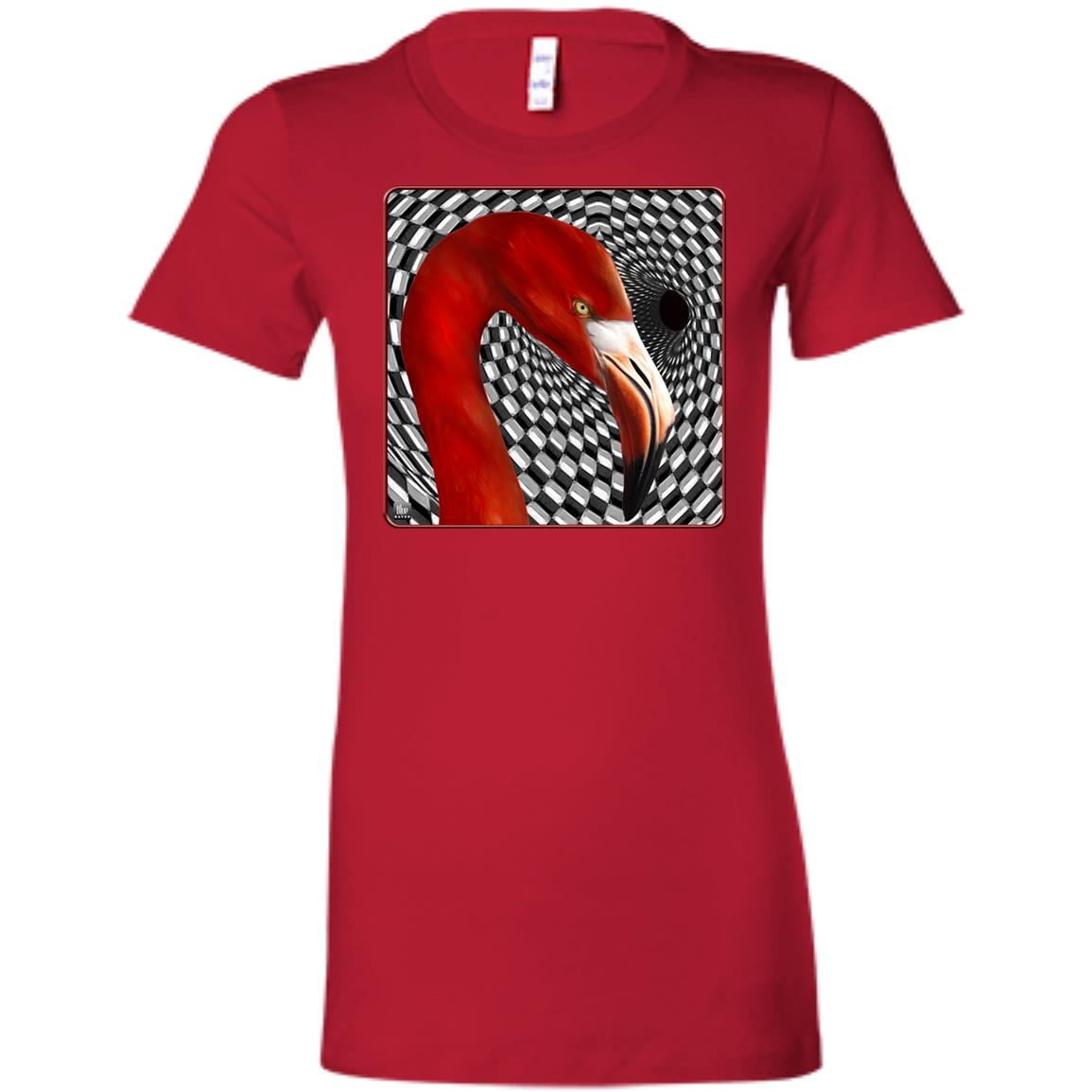 the flamingo - Women's Fitted T-Shirt