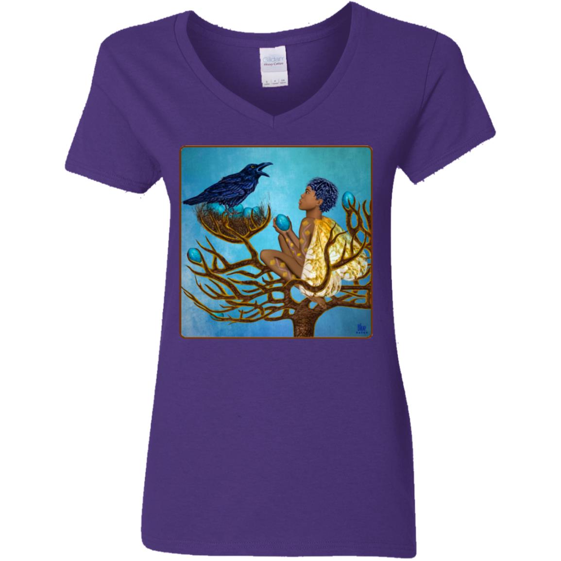 The Blue Raven's Friend - Women's V-Neck T Shirt