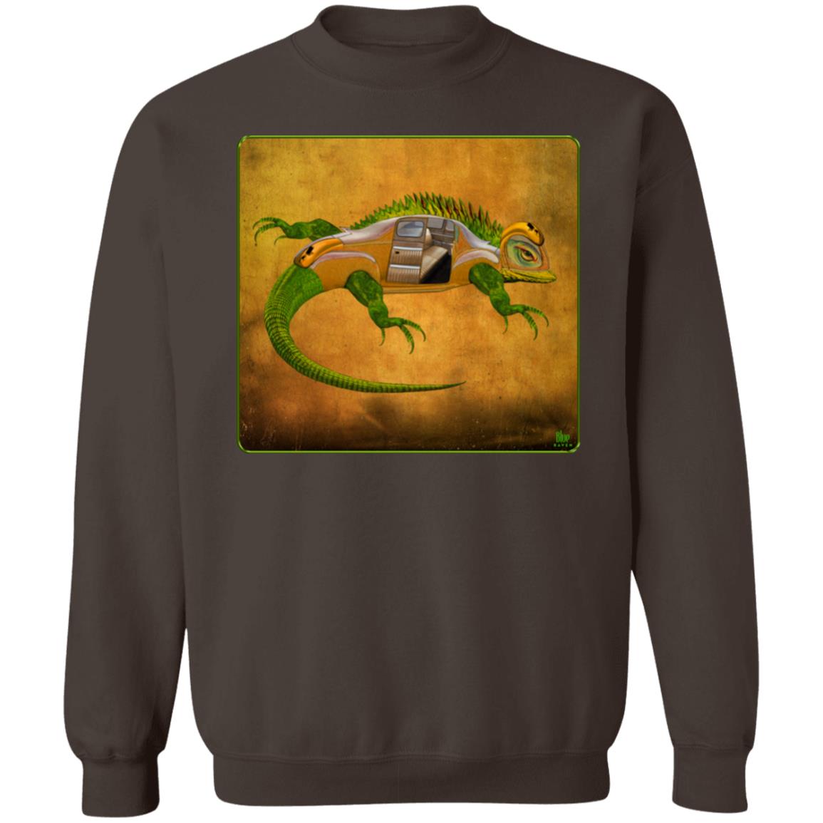 Uber Lizard - Green - Unisex Crew Neck Sweatshirt