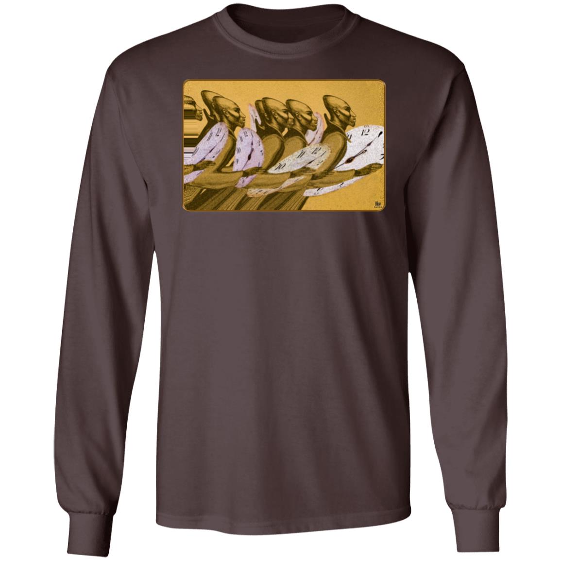 Time Marching On - Gold - Men's Long Sleeve T-Shirt