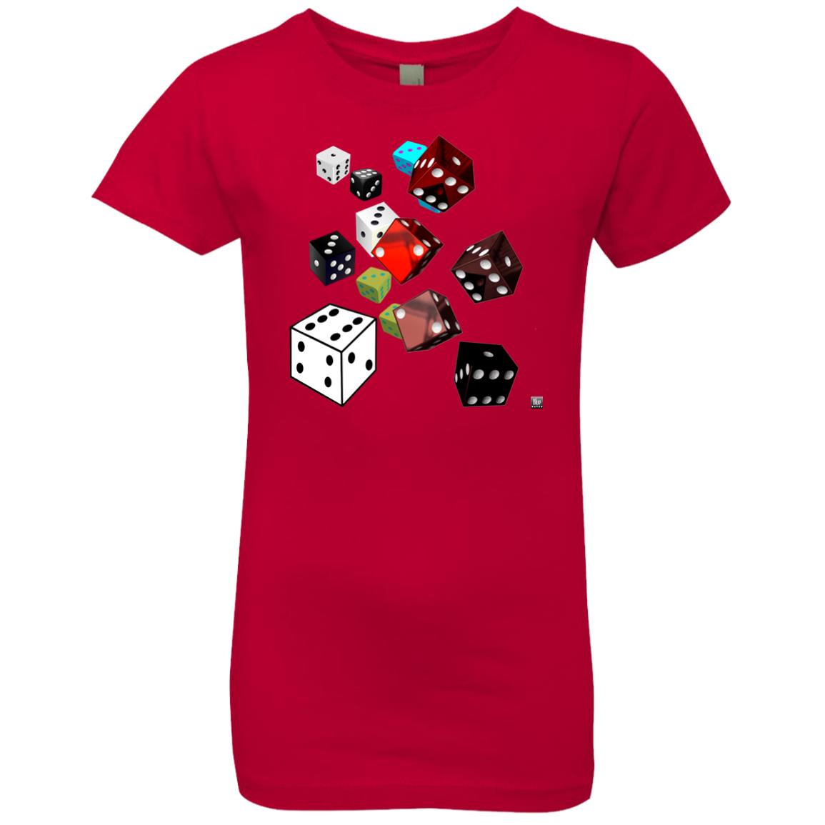 roll of the dice - Girl's Premium Cotton T-Shirt
