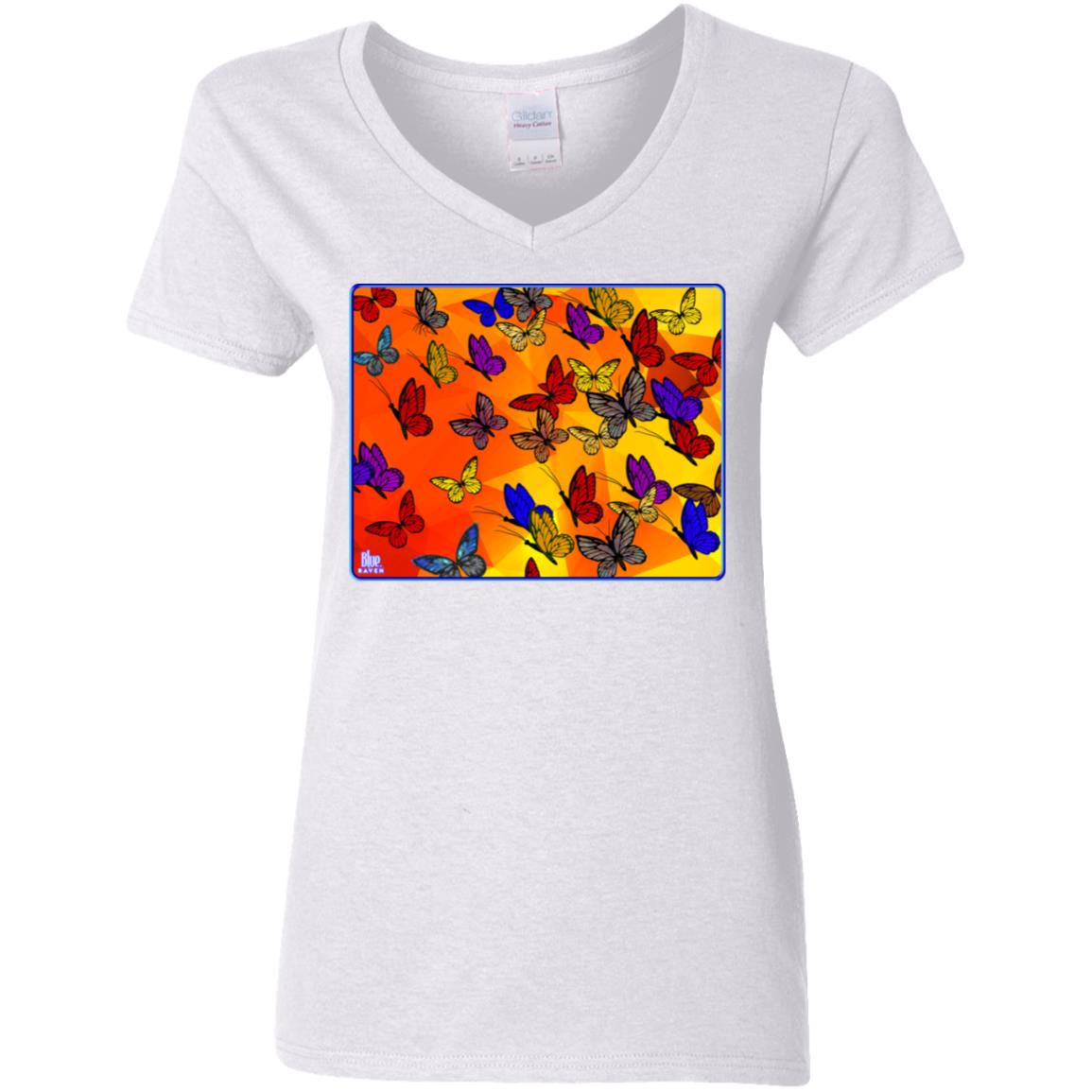 Butterflies - Women's V-Neck T Shirt