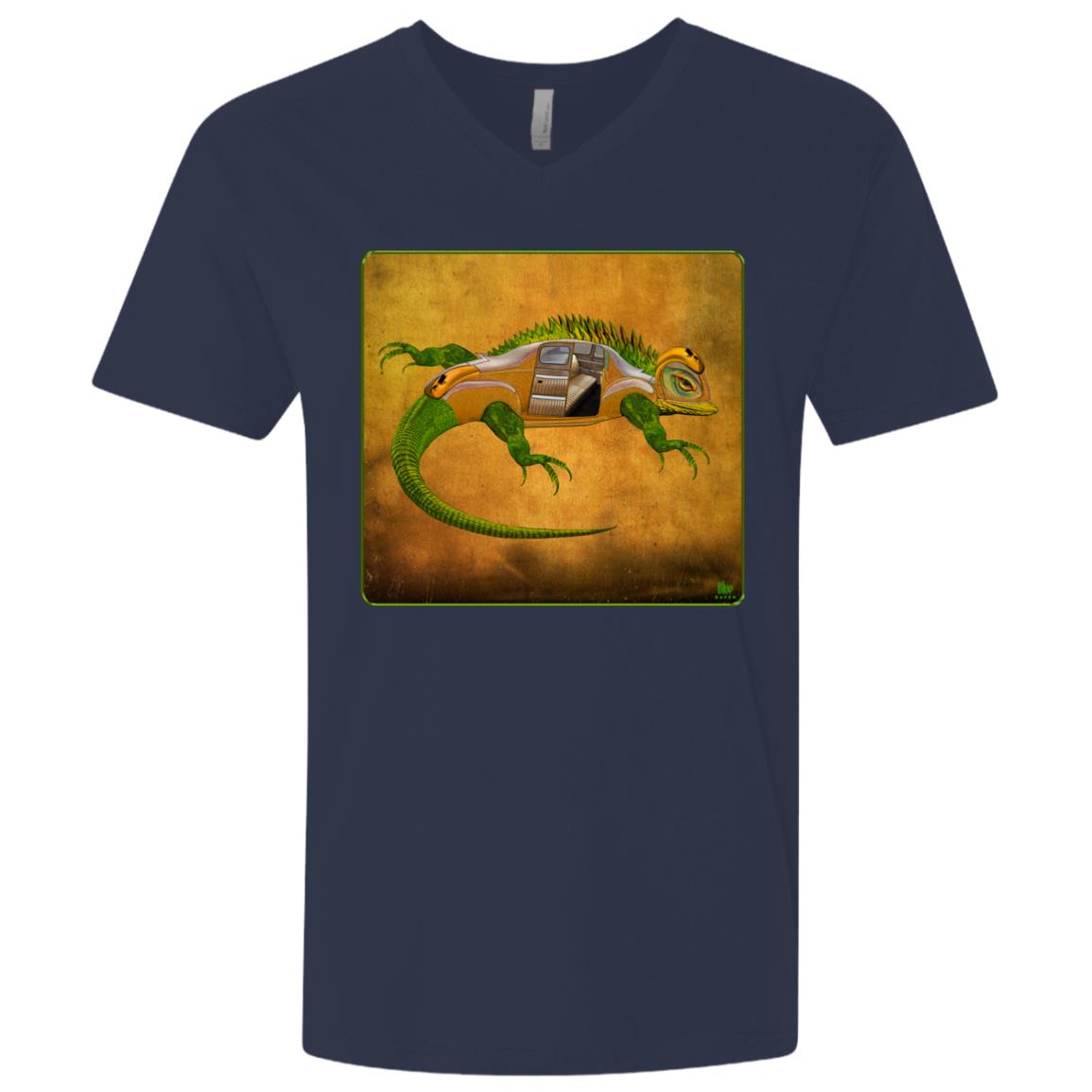 Uber Lizard - Green - Men's Premium V-Neck T-Shirt